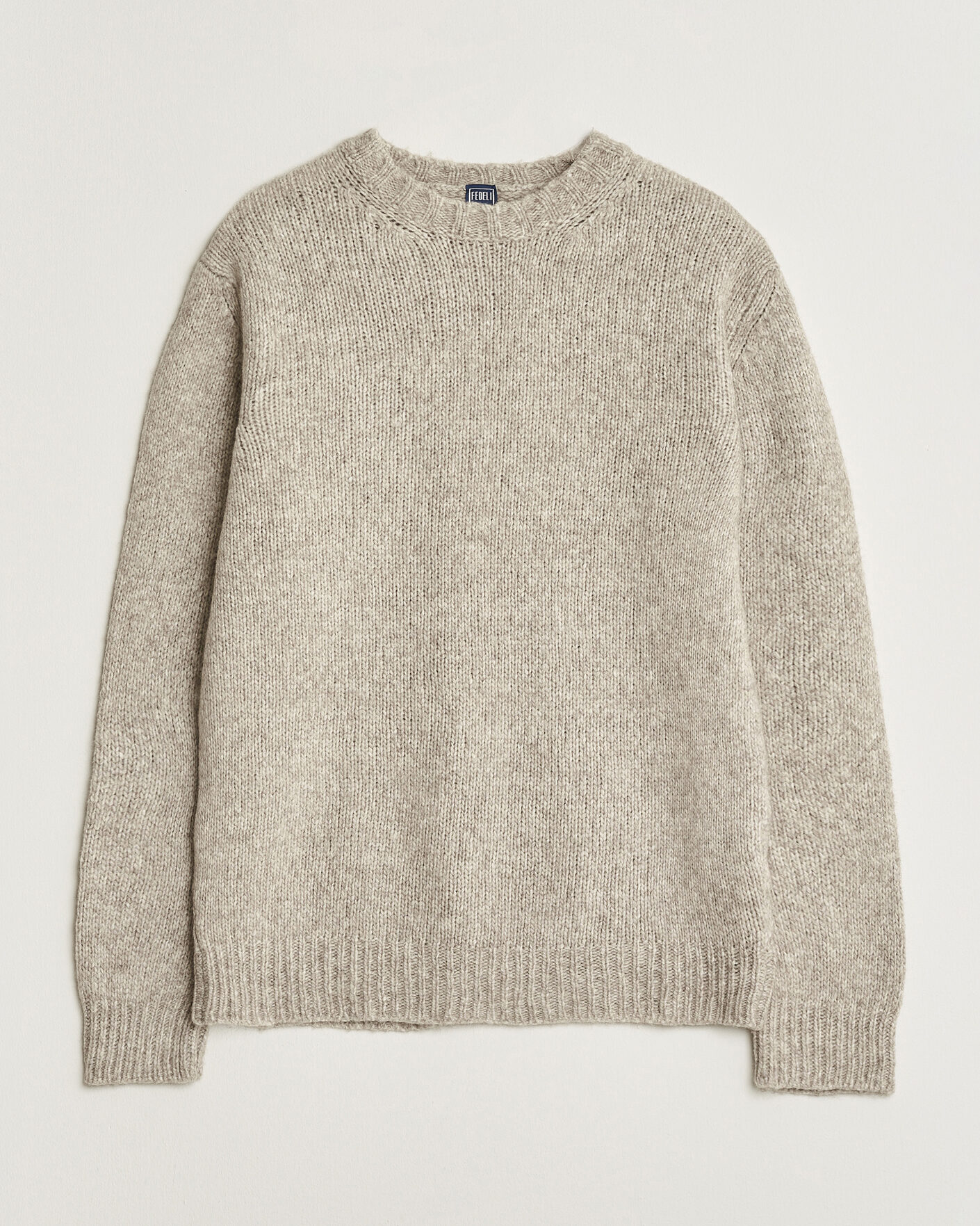 Herre | Trøjer | Fedeli | Yak Blend Sweater Beige Melange