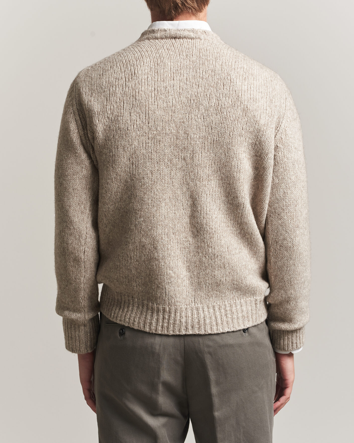 Herre | Trøjer | Fedeli | Yak Blend Sweater Beige Melange