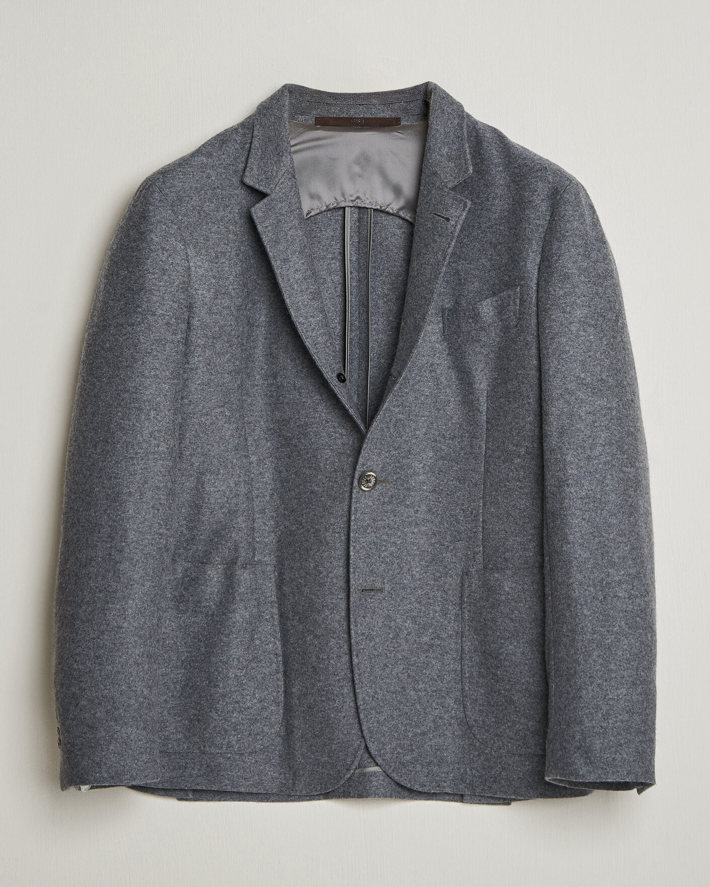Herre | Blazere & jakker | Fedeli | Cashmere Flannel Jacket Grey Melange