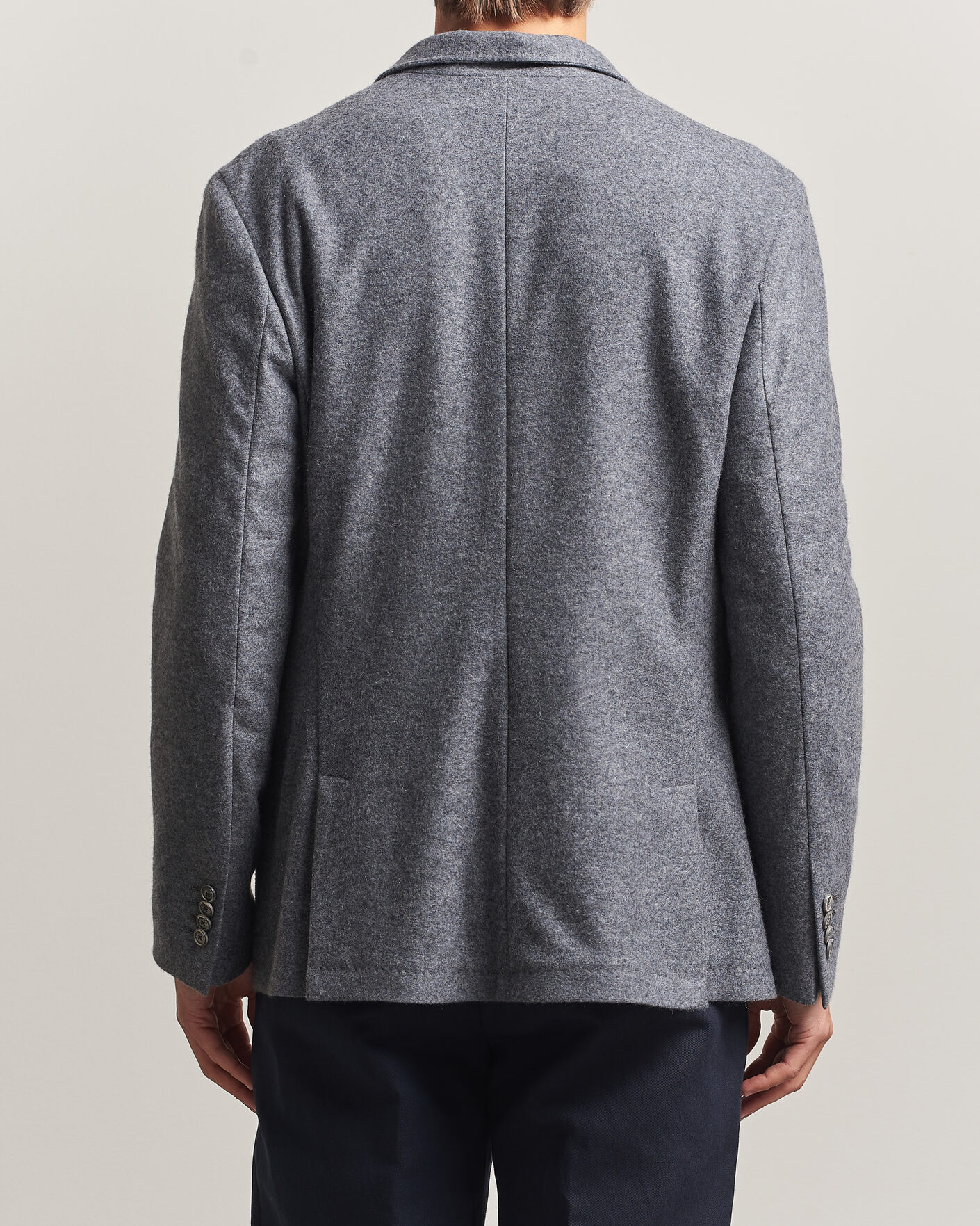 Herre | Blazere & jakker | Fedeli | Cashmere Flannel Jacket Grey Melange