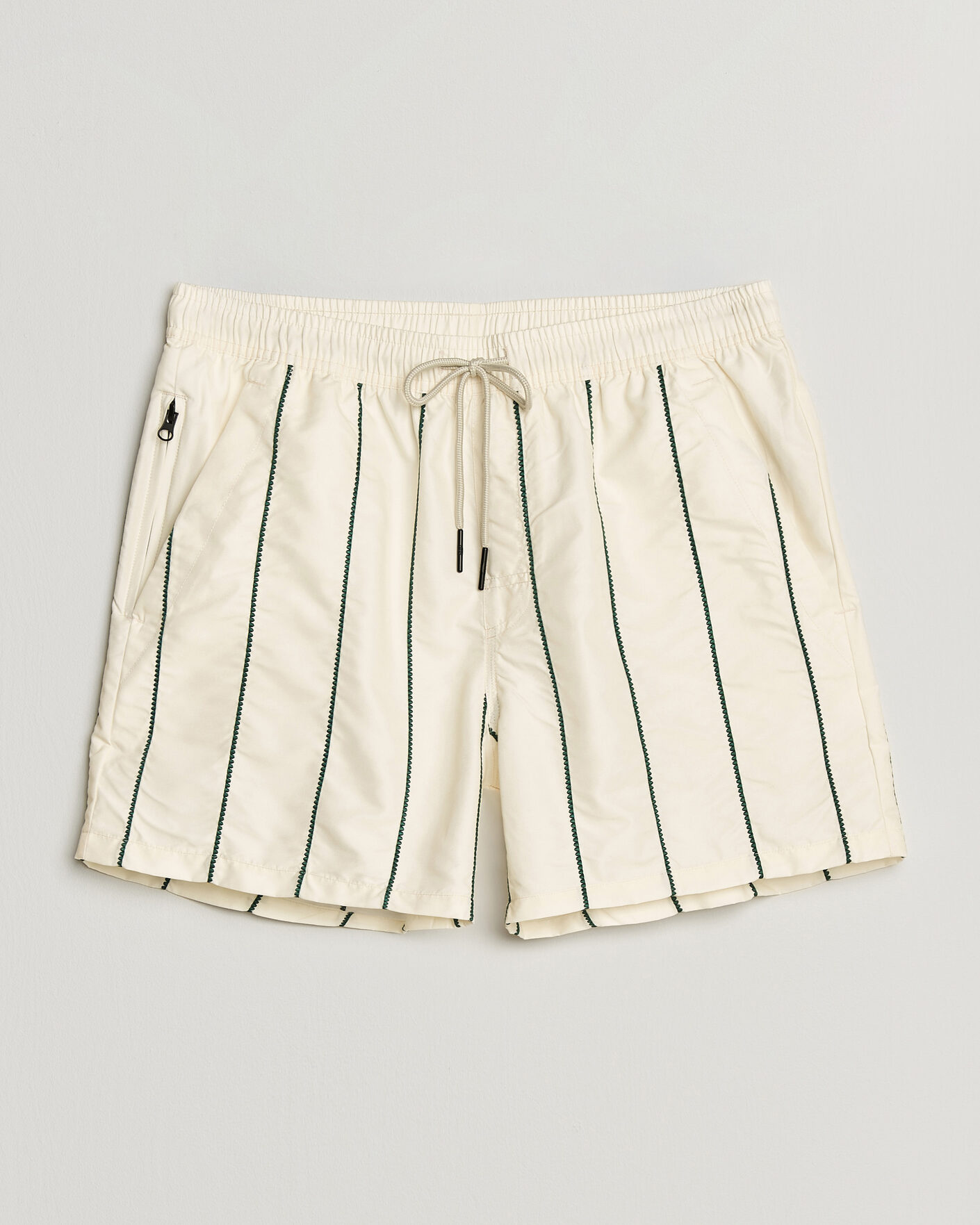 Herre | Badebukser | OAS | Printed Swimshorts White/Green