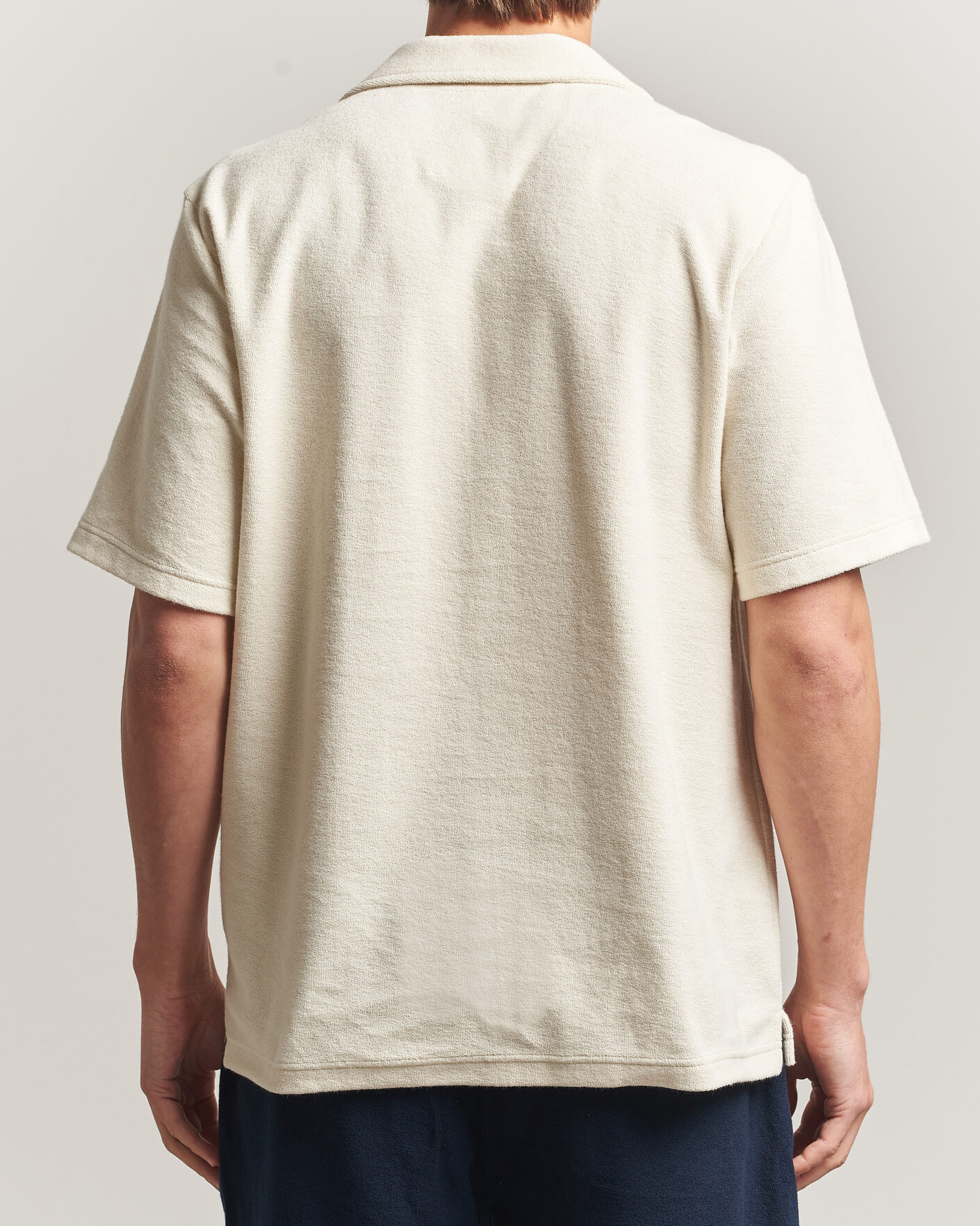 Herre | Polotrøjer | OAS | Novo Regular Fit Terry Polo Ecru