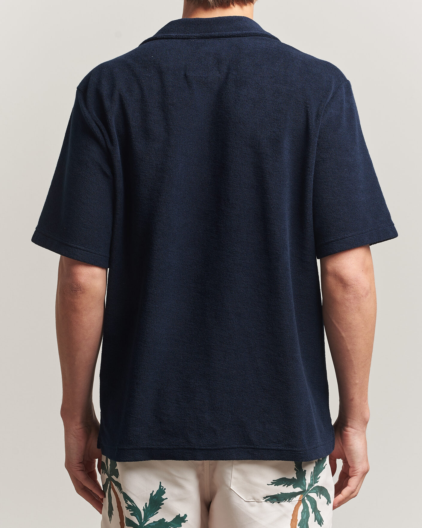 Herre | Polotrøjer | OAS | Novo Regular Fit Terry Polo Dark Blue