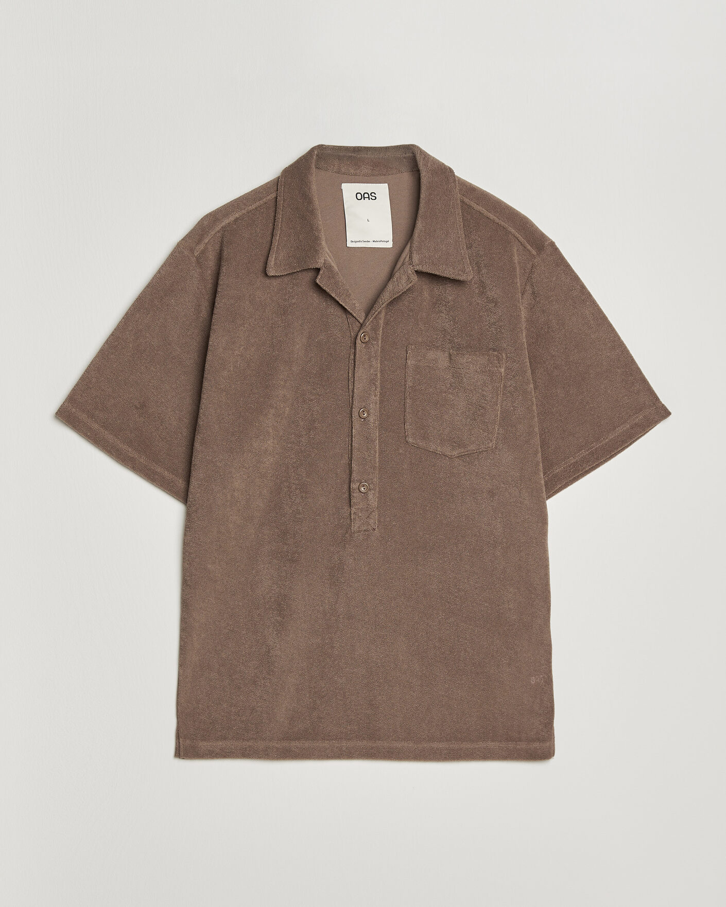 Herre | Polotrøjer | OAS | Novo Regular Fit Terry Polo Brown