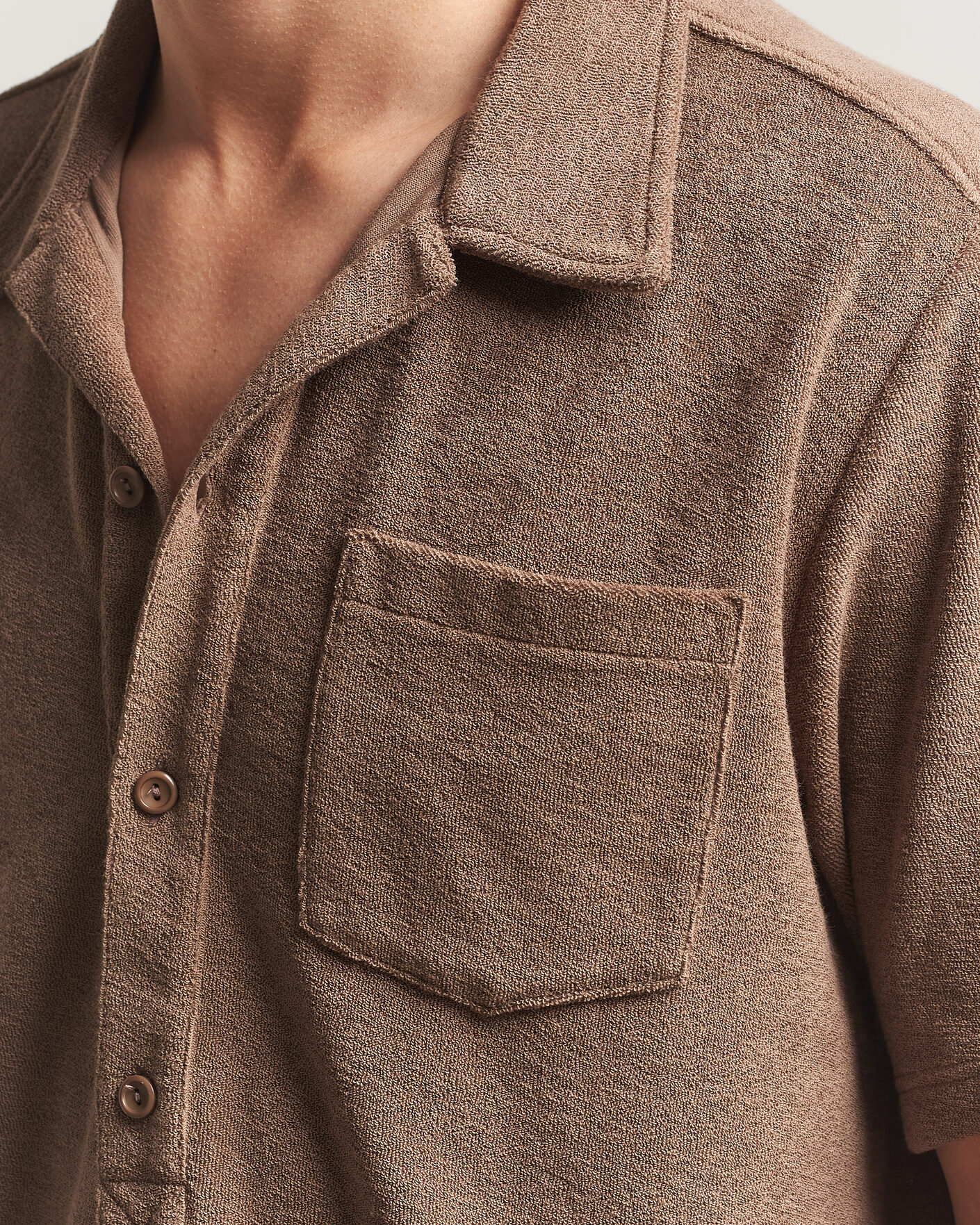 Herre | Polotrøjer | OAS | Novo Regular Fit Terry Polo Brown