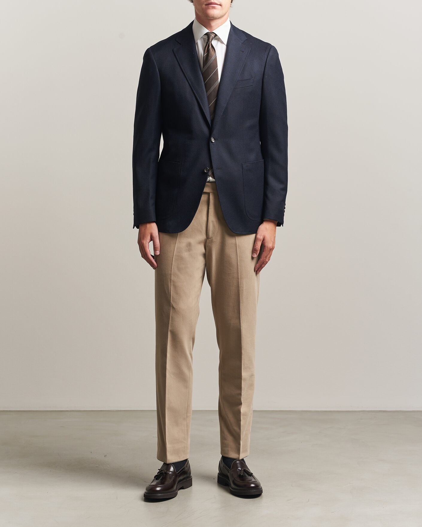 Herre | Blazere & jakker | Canali | Kei Impeccabile Flannel Blazer Navy