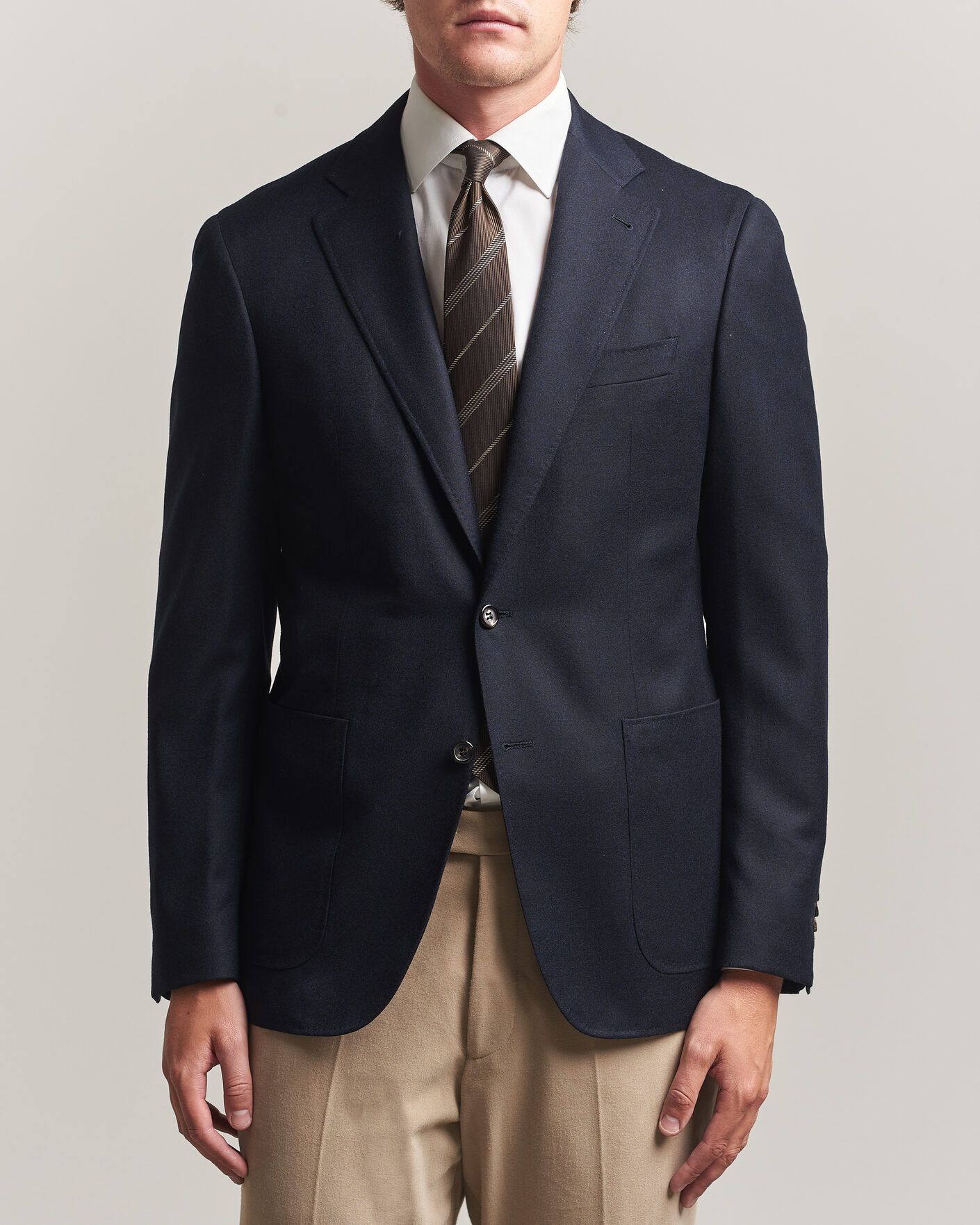 Herre | Blazere & jakker | Canali | Kei Impeccabile Flannel Blazer Navy