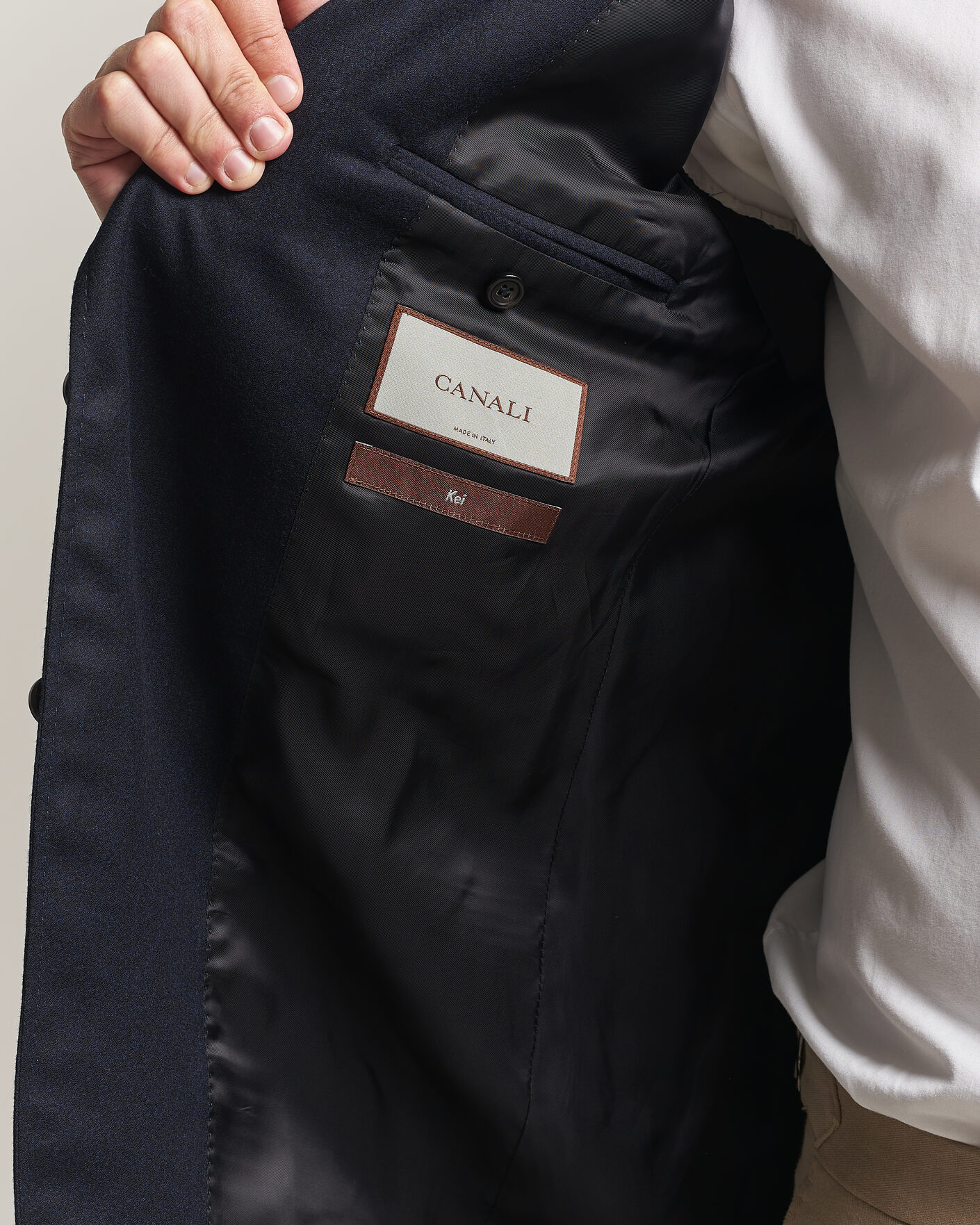 Herre | Blazere & jakker | Canali | Kei Impeccabile Flannel Blazer Navy