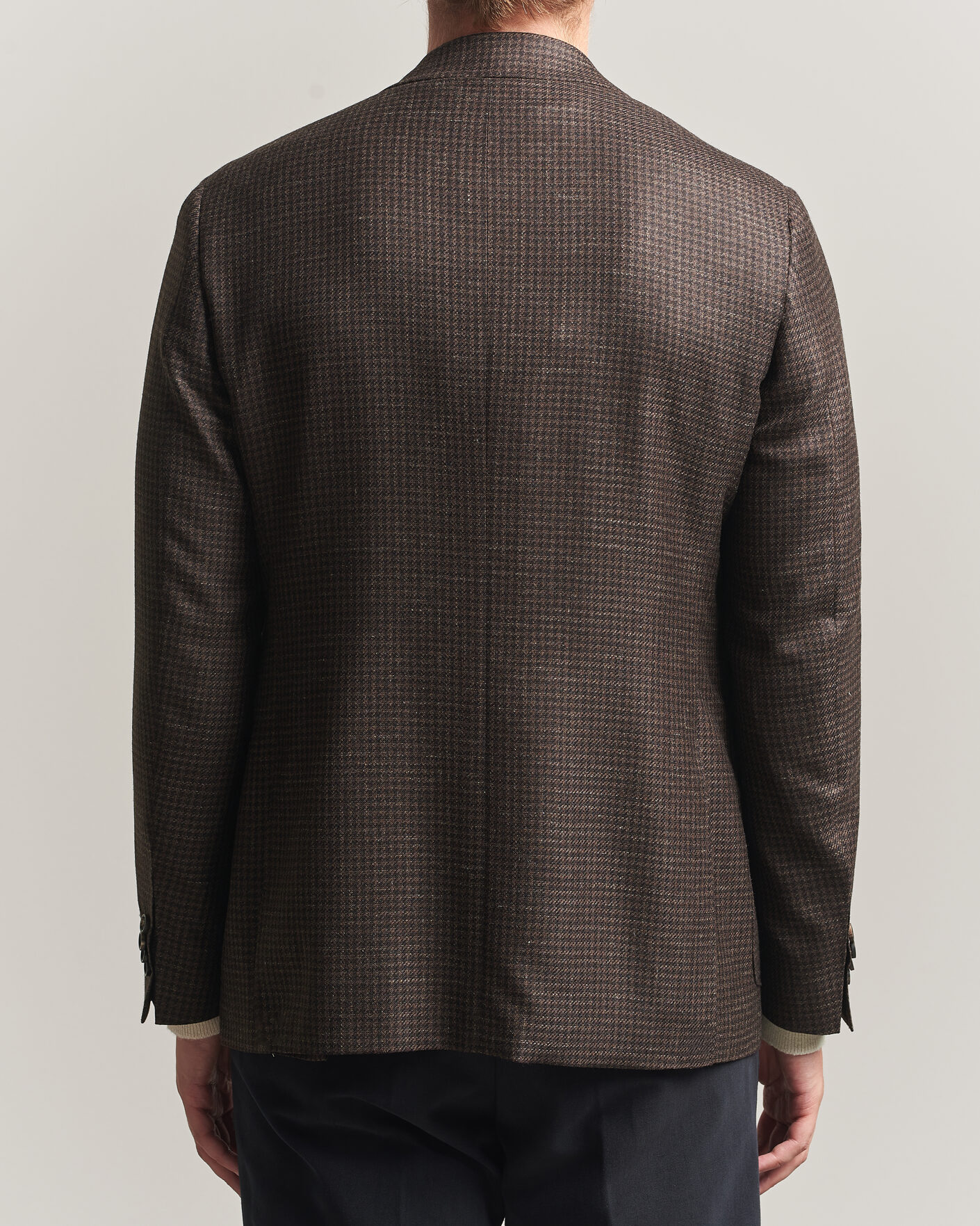Herre | Blazere & jakker | Canali | Kei Houndstooth Flannel Blazer Dark Brown