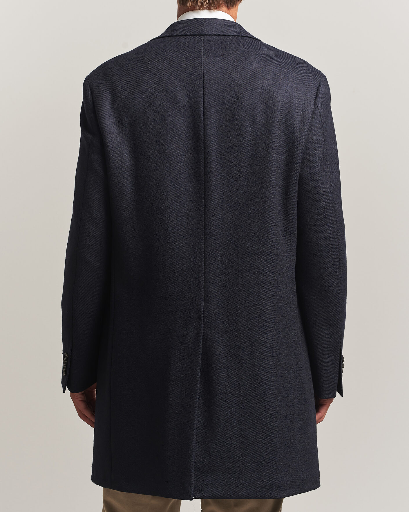 Herre | Jakker | Canali | Kei Wool Travel Coat Navy