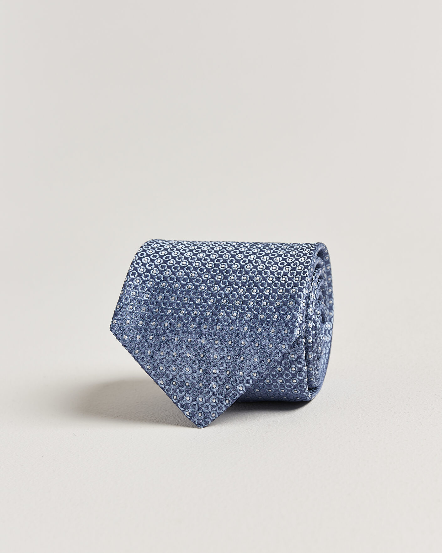 Herre | Slips | Canali | Jacquard Silk Tie Sky Blue