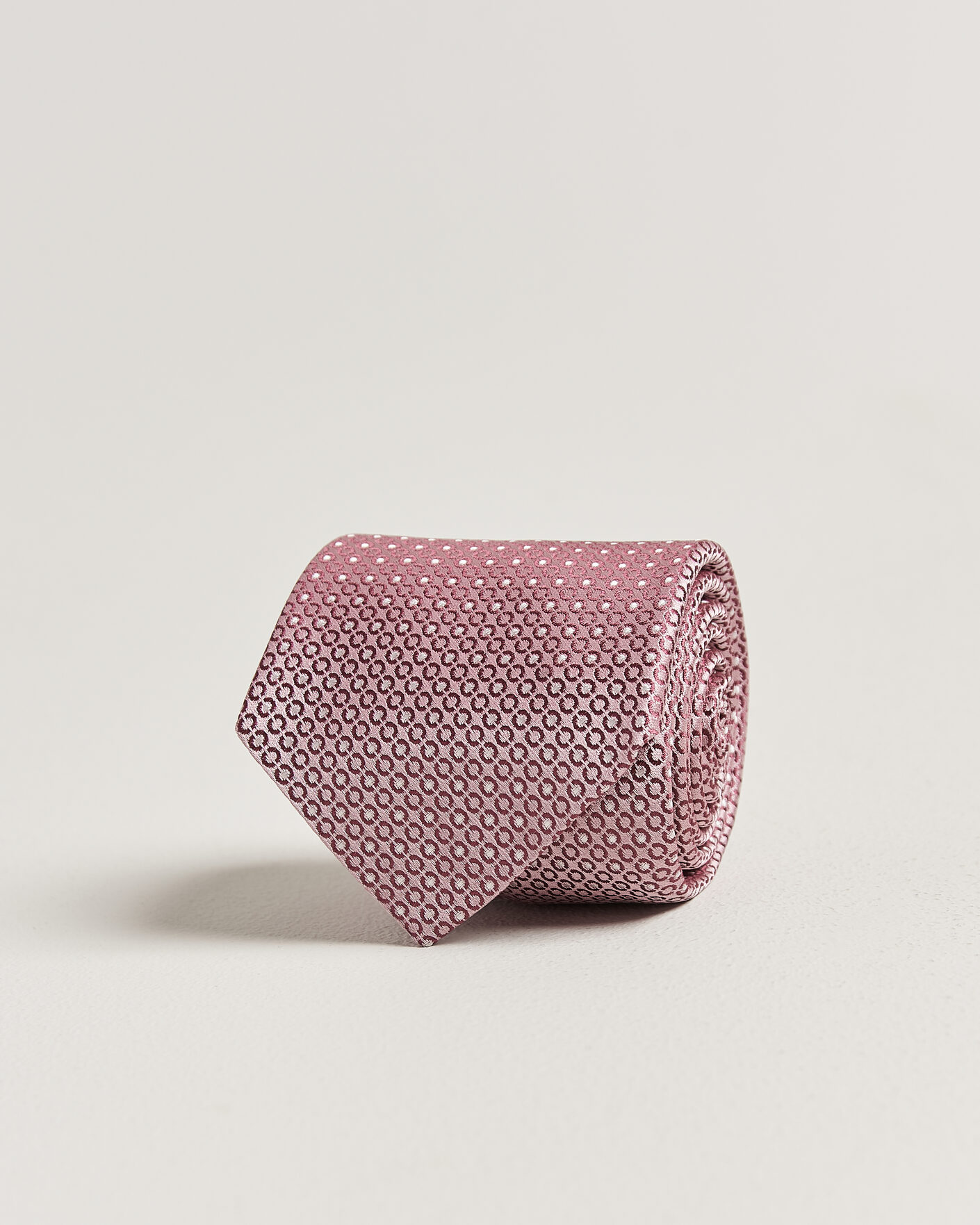Herre | Slips | Canali | Jacquard Silk Tie Rosa