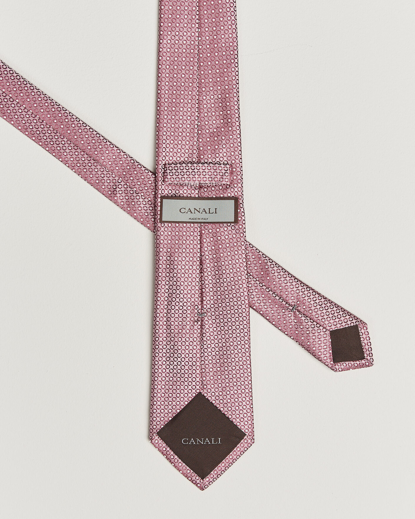 Herre | Slips | Canali | Jacquard Silk Tie Rosa
