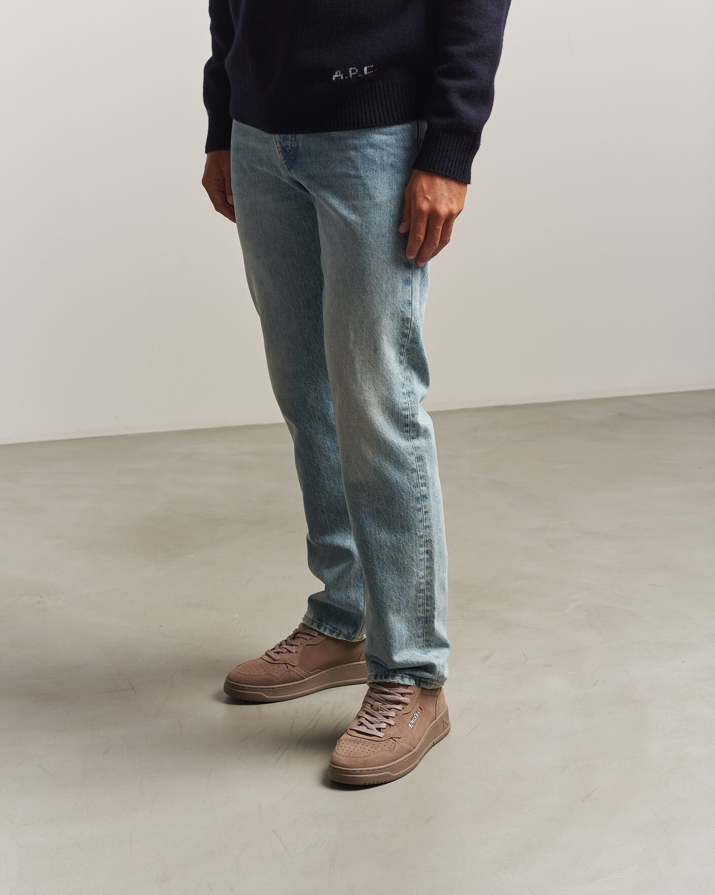 Herre | Sneakers | Autry | Medalist Low Suede Sneaker Antilope