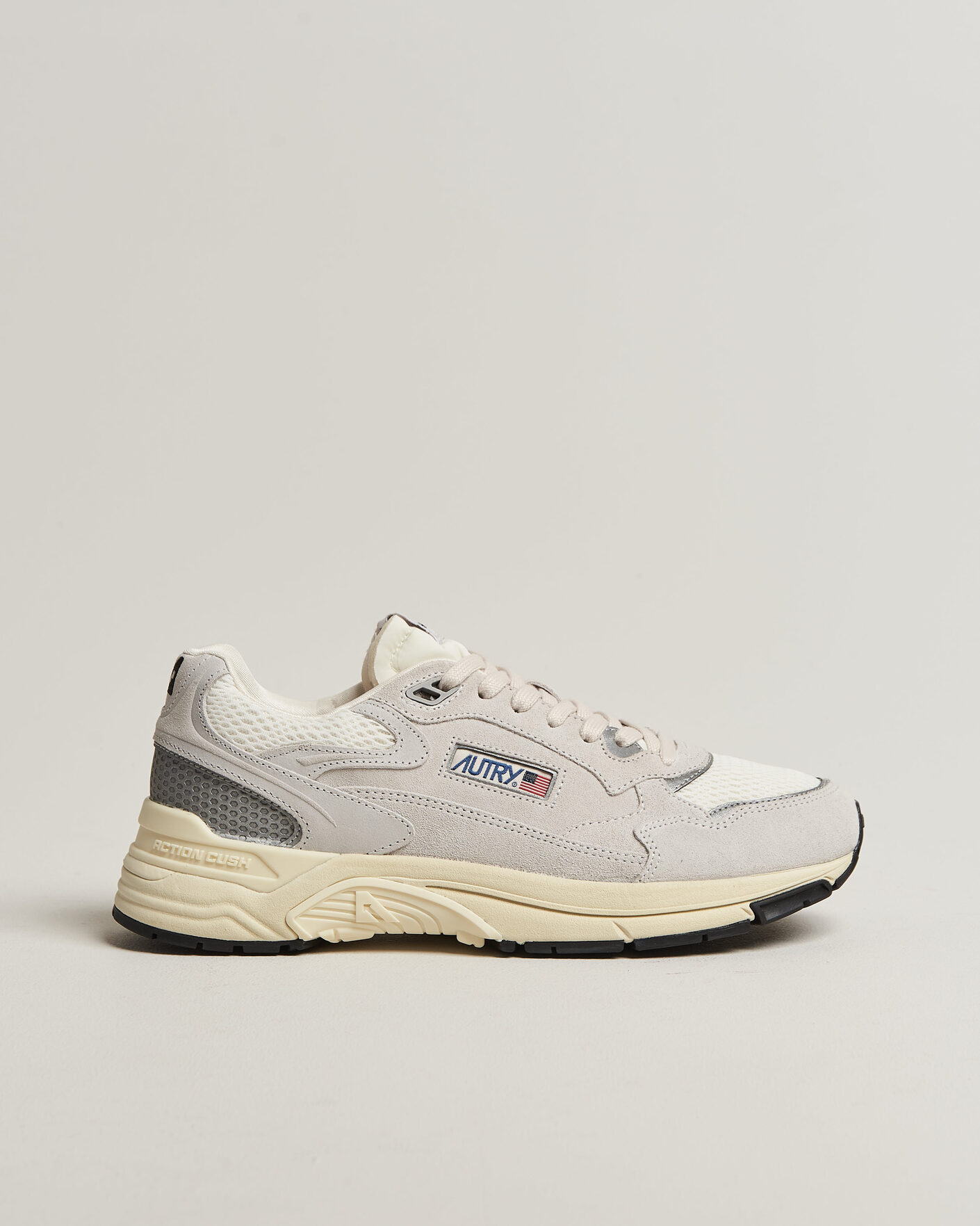 Herre | Sneakers | Autry | Hyperway Low Suede Running Sneaker Light Grey