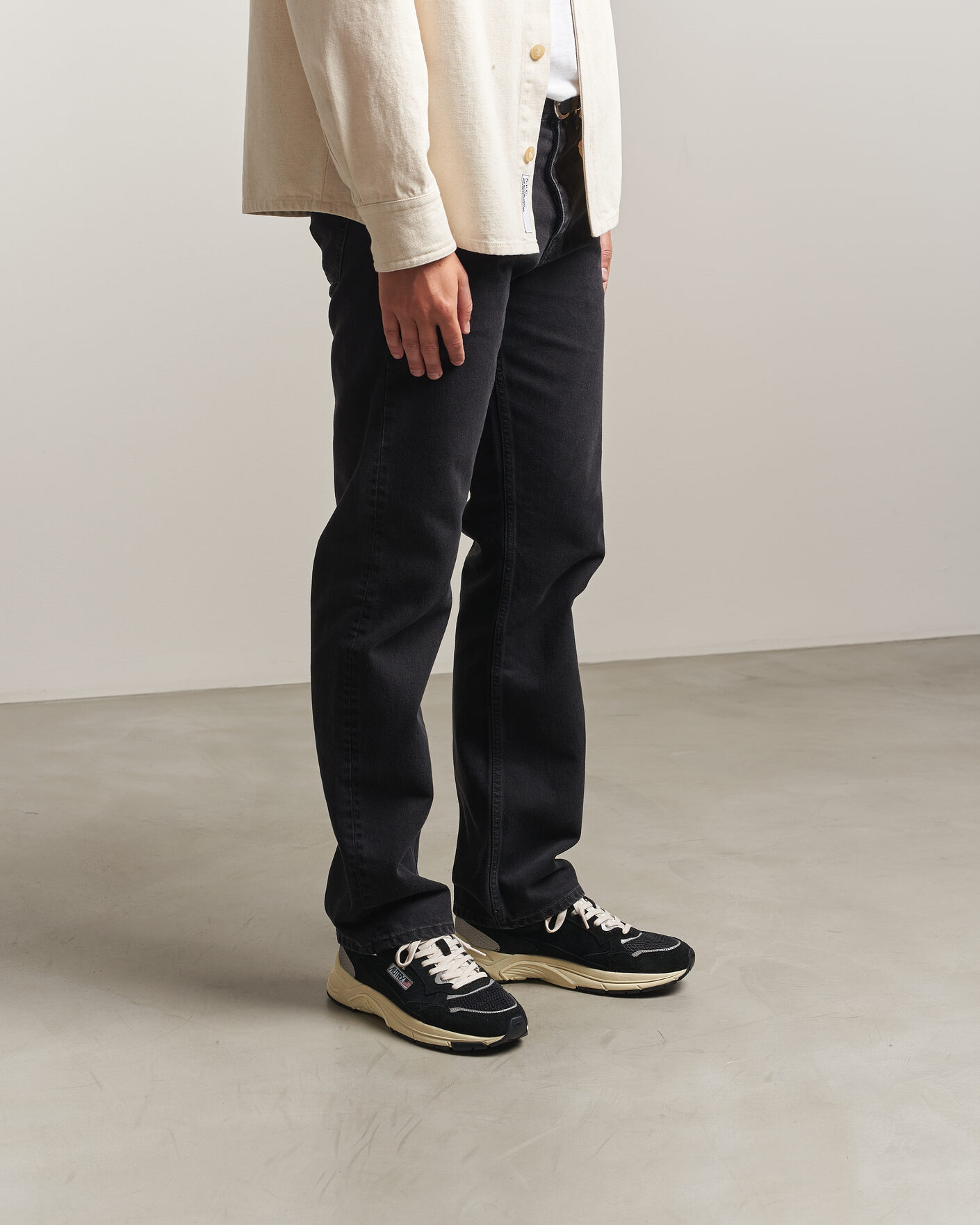 Herre | Sneakers | Autry | Hyperway Low Suede Running Sneaker Black