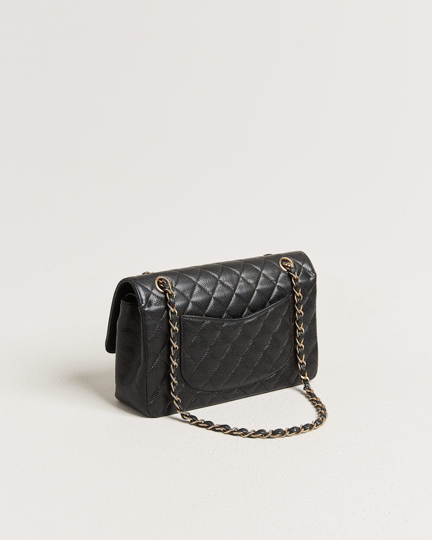 Herre | Pre-Owned & Vintage Bags | Chanel Pre-Owned | Classic Medium Double Flap Bag Caviar Leather Black