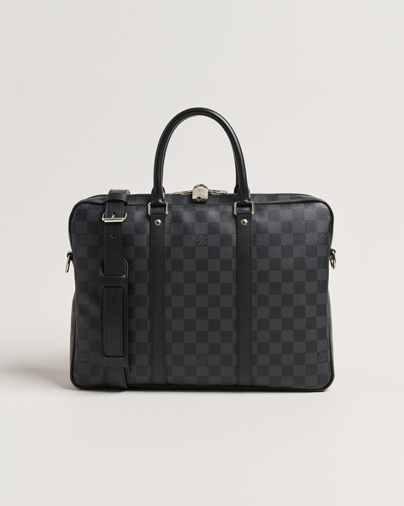 Herre | Pre-Owned & Vintage Bags | Louis Vuitton Pre-Owned | Porte Documents Damier Graphite