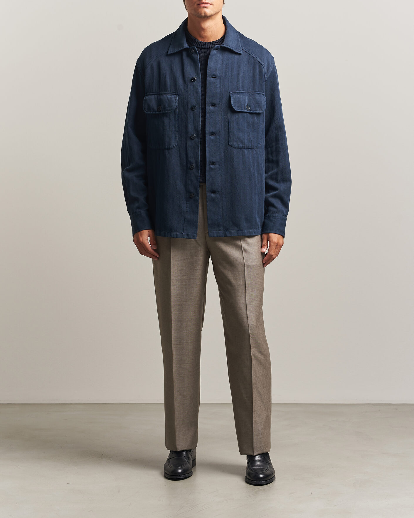 Herre | Skjorter | Ralph Lauren Purple Label | Long Sleeve Shirt Racing Navy