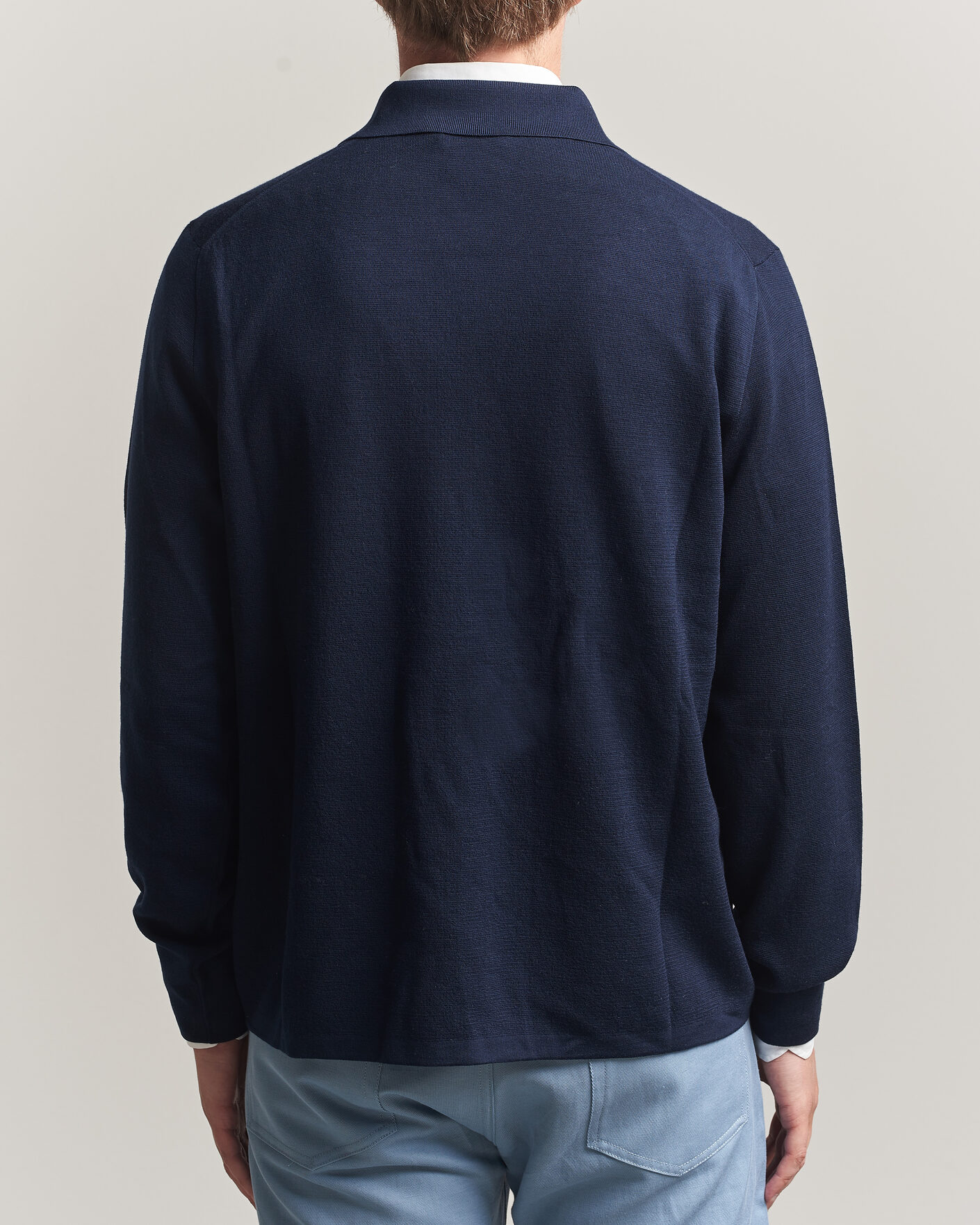 Herre | Trøjer | Ralph Lauren Purple Label | Milano Stich Cardigan Racing Navy