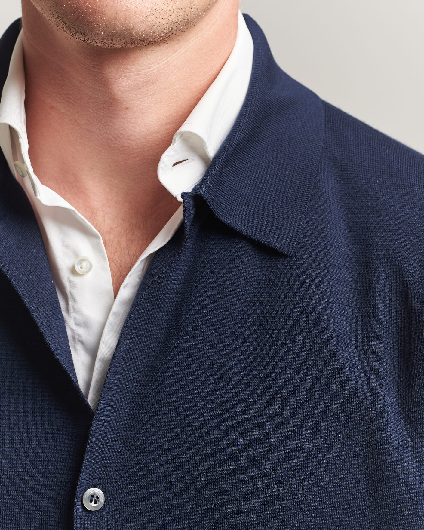 Herre | Trøjer | Ralph Lauren Purple Label | Milano Stich Cardigan Racing Navy