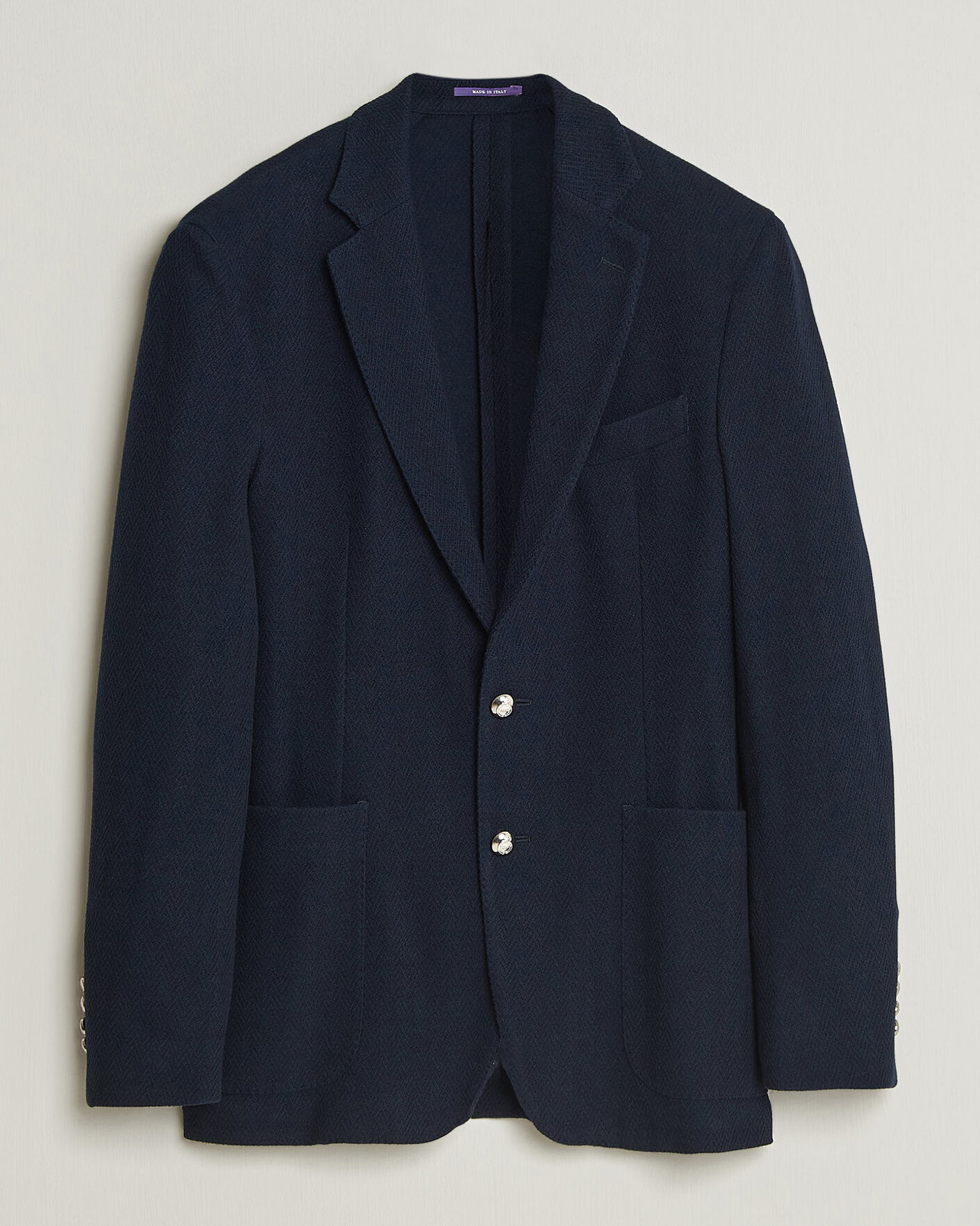 Herre | Blazere & jakker | Ralph Lauren Purple Label | Cashmere/Silk Herringbone Blazer Navy