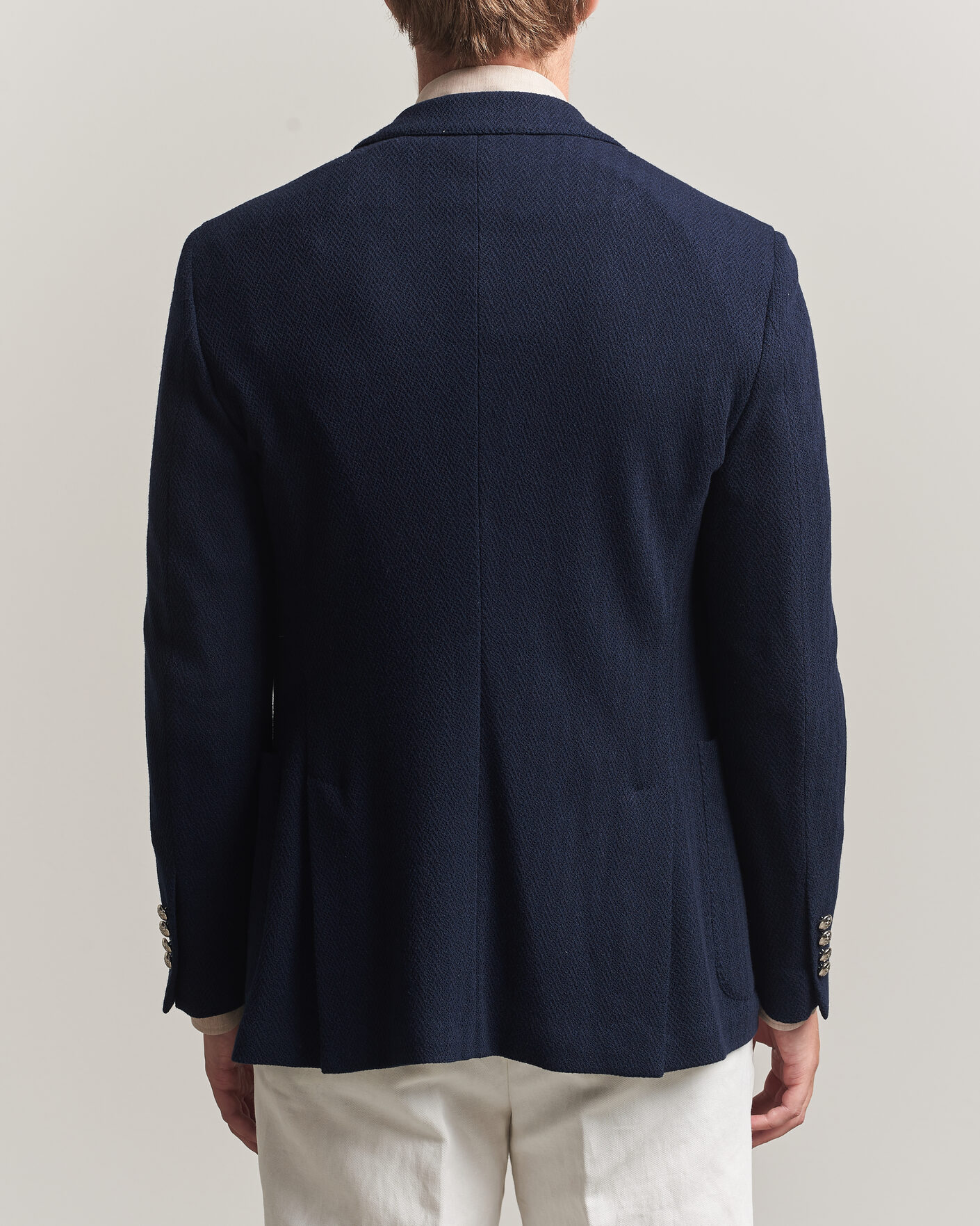 Herre | Blazere & jakker | Ralph Lauren Purple Label | Cashmere/Silk Herringbone Blazer Navy