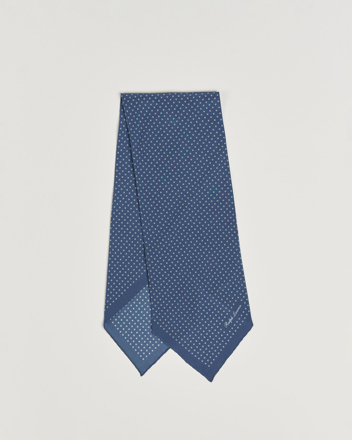 Herre | Tørklæde | Ralph Lauren Purple Label | Silk Neckerchief Blue Horizon