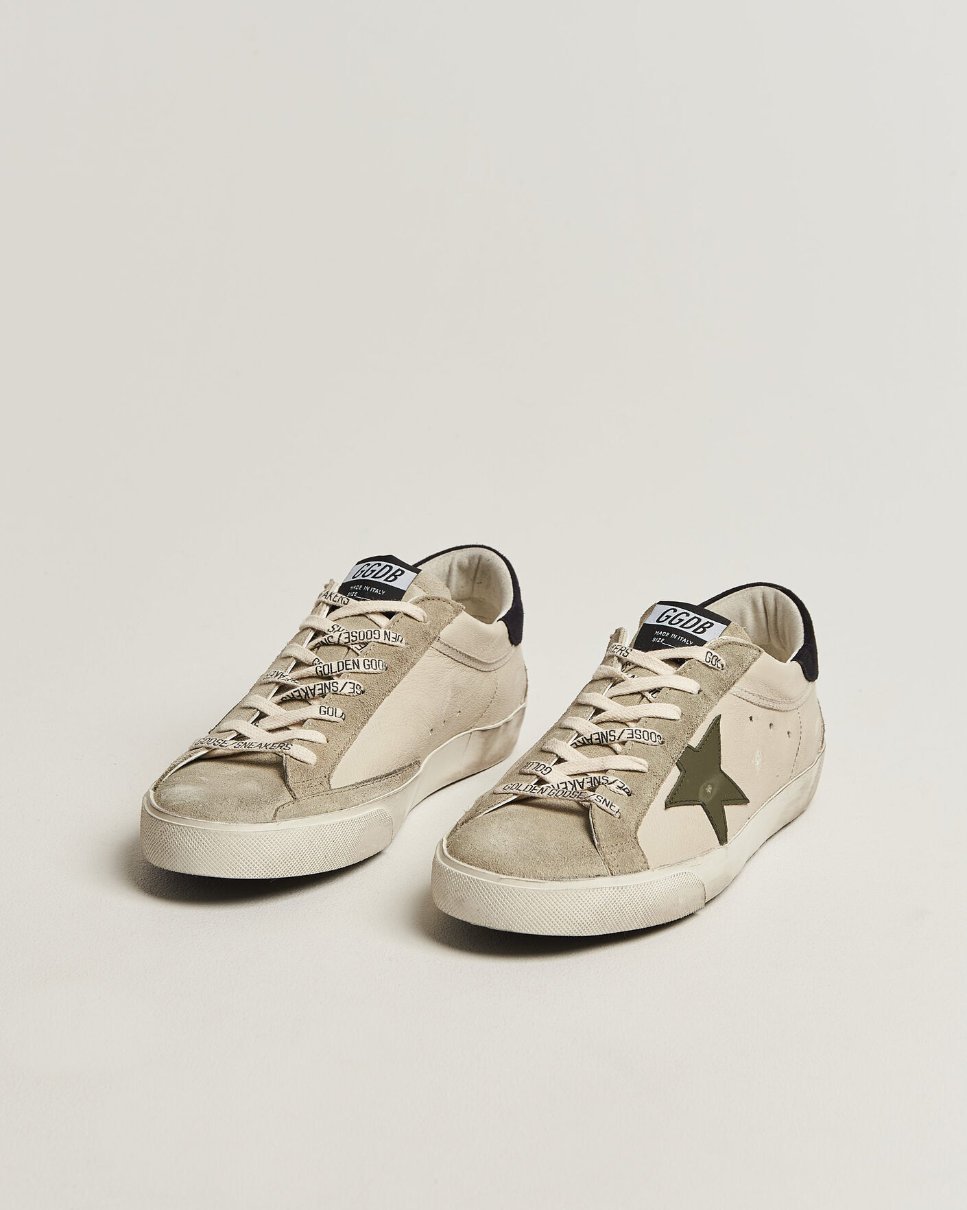 Herre | Sneakers | Golden Goose | Super-Star Sneakers Cream/Grey