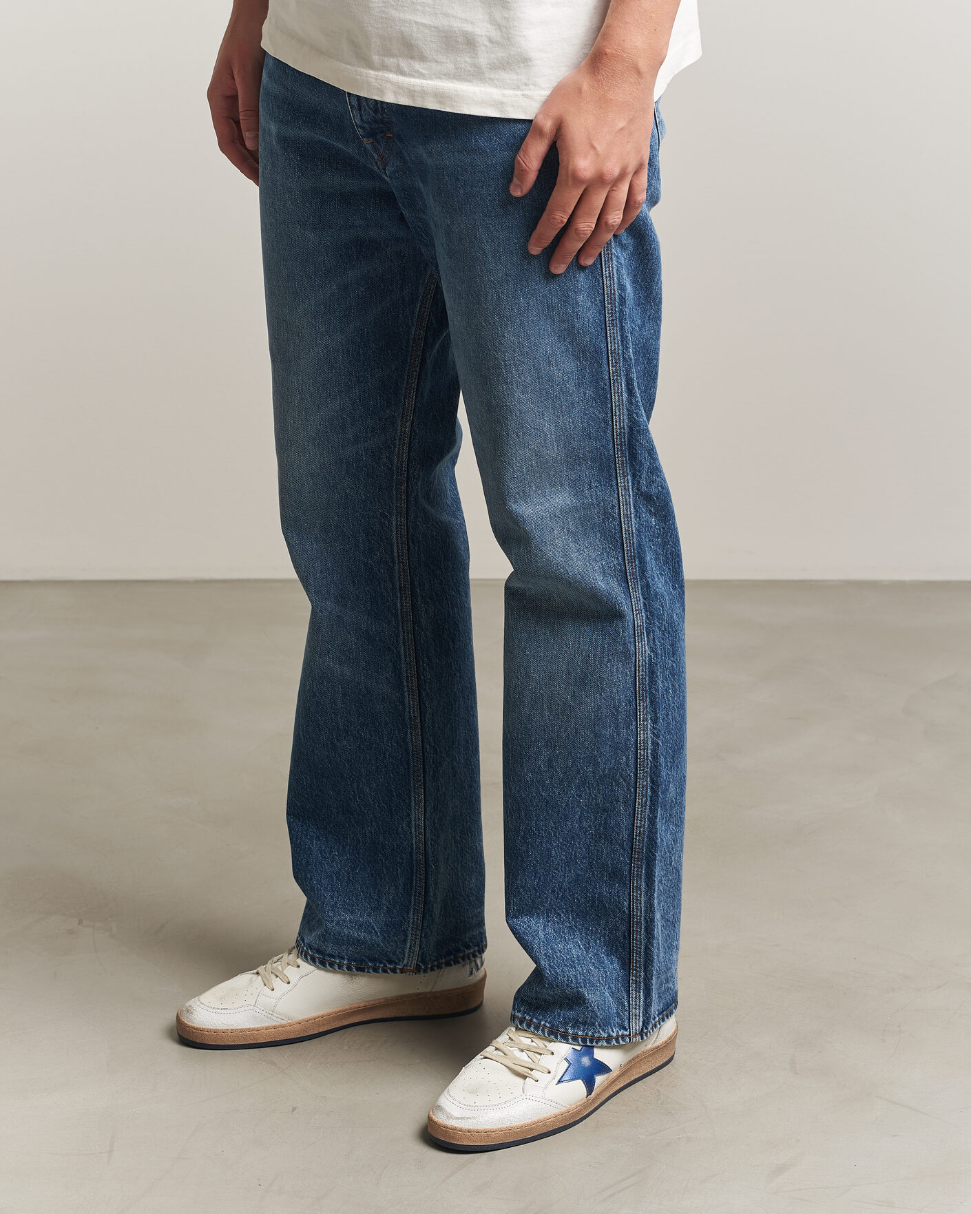 Herre | Sneakers | Golden Goose | Ball Star Sneakers White/Blue