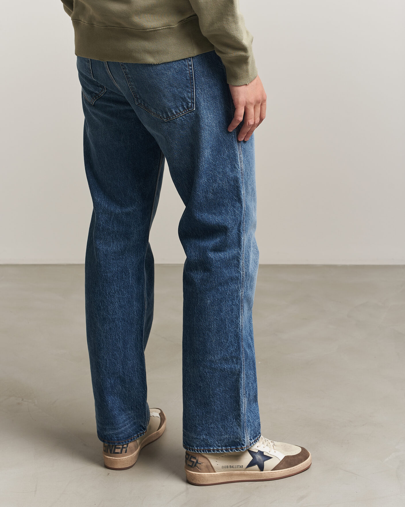 Herre | Sneakers | Golden Goose | Ball Star Sneakers Cream/Grey