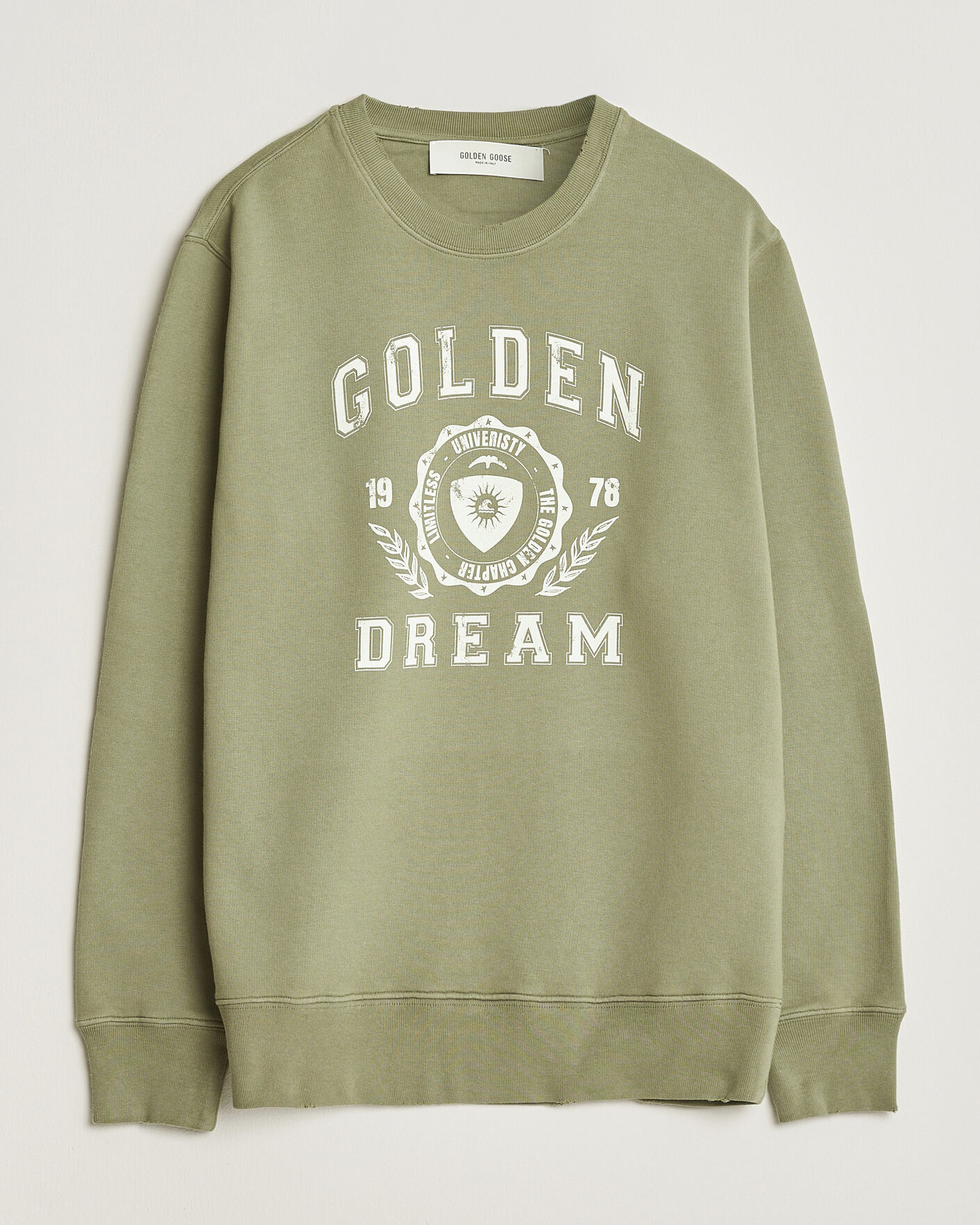 Herre | Trøjer | Golden Goose | Garment Dyed Sweatshirt Vintage Kalamata