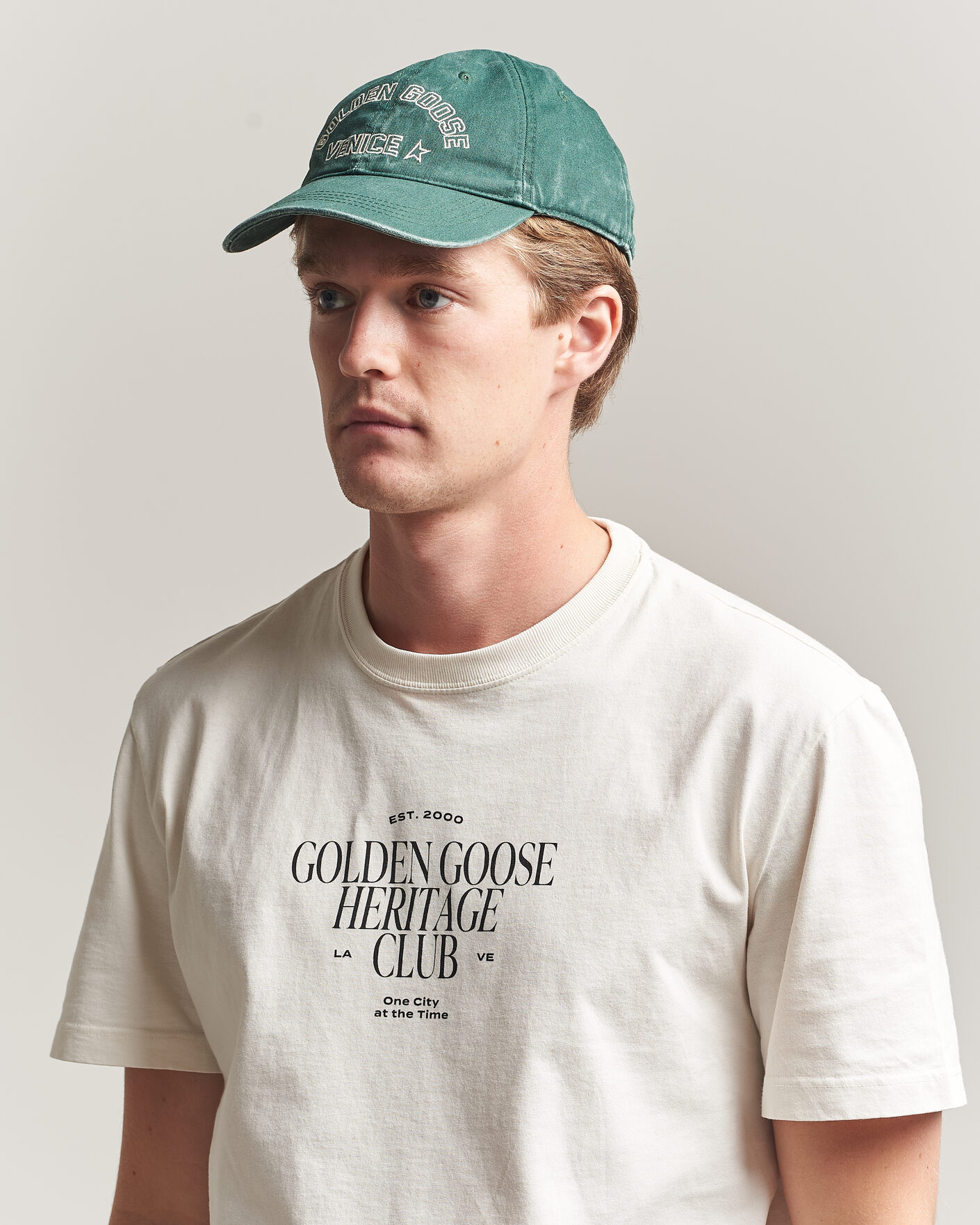 Herre | Hatte & kasketter | Golden Goose | Journey Baseball Cap Pineneedle