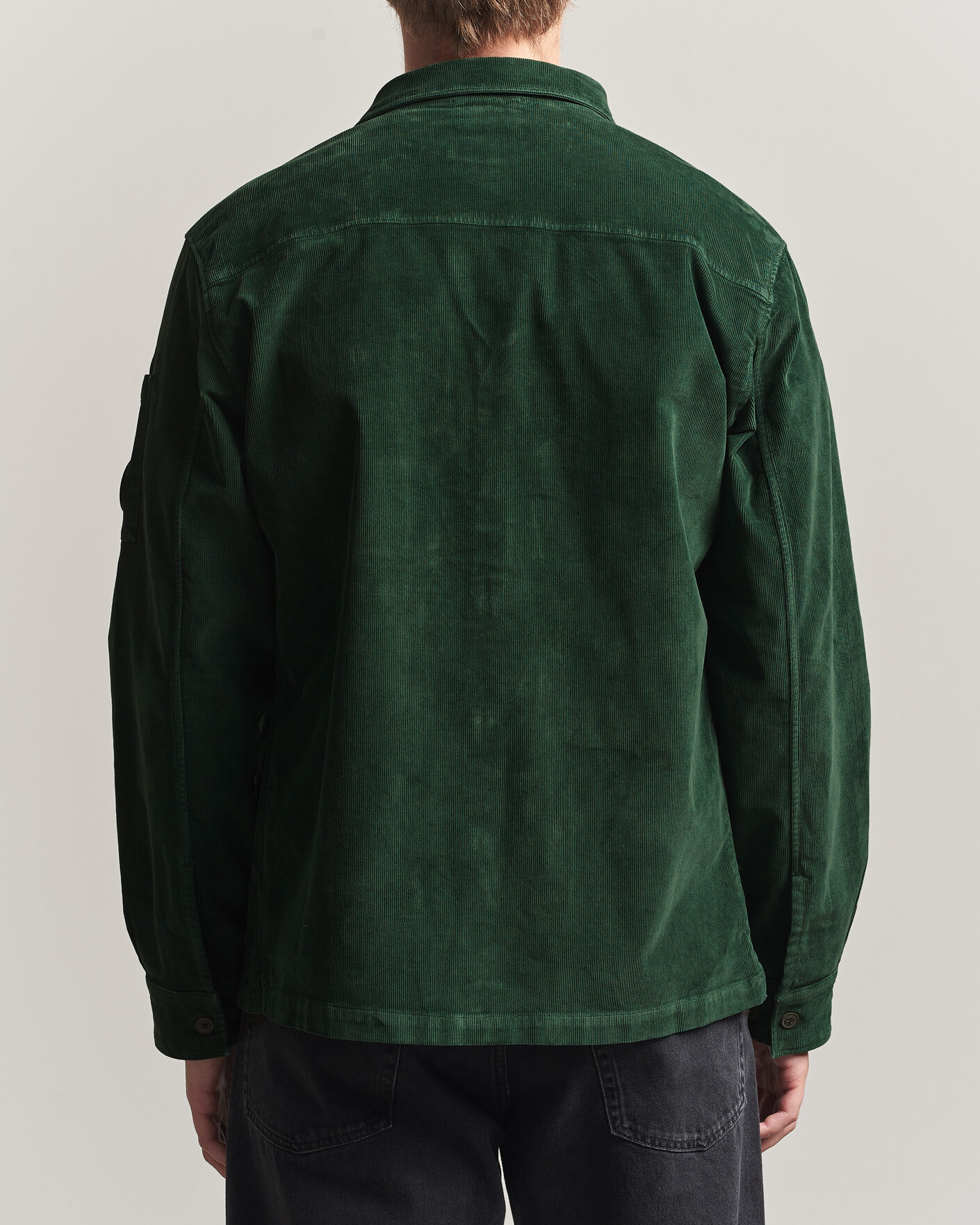 Herre | Skjorter | C.P. Company | Corduroy Lens Overshirt Emerald Green