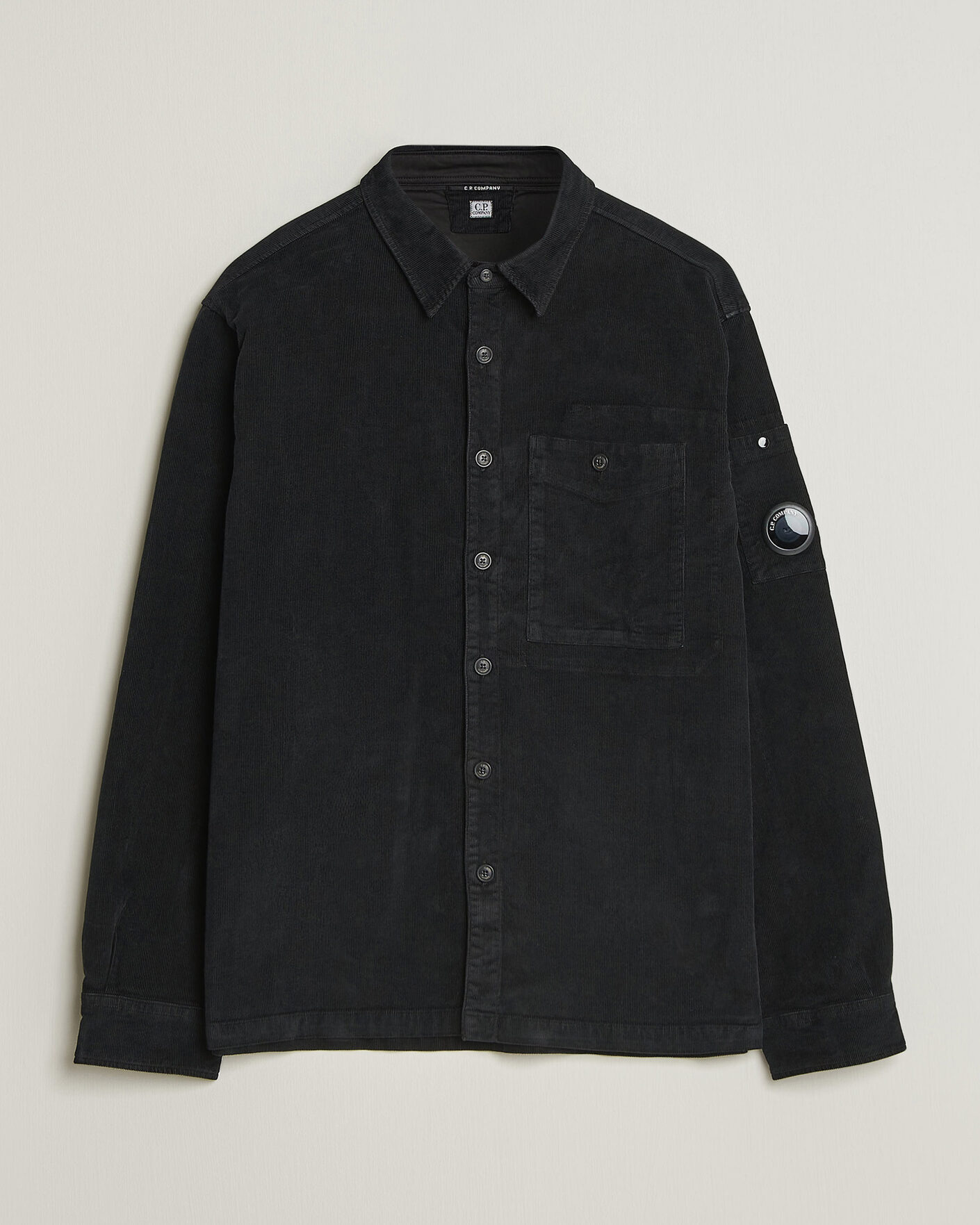 Herre | Skjorter | C.P. Company | Corduroy Lens Overshirt Black