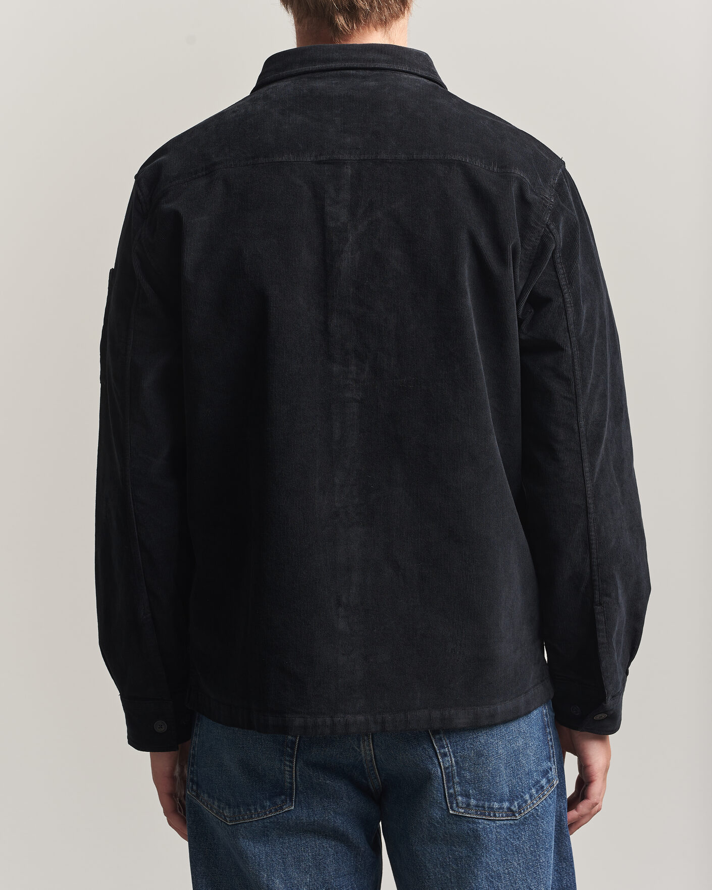 Herre | Skjorter | C.P. Company | Corduroy Lens Overshirt Black