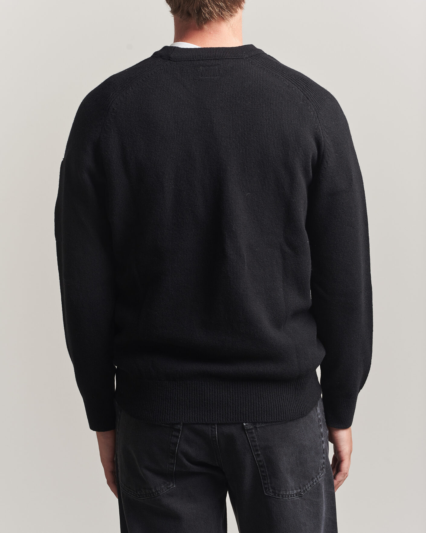 Herre | Trøjer | C.P. Company | Knitted Lambswool Crew Neck Black