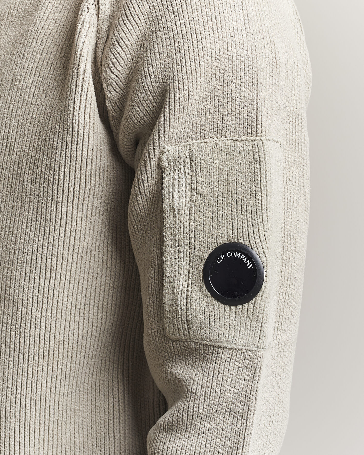 Herre | Trøjer | C.P. Company | Cotton Chenille Polo Collar Light Grey