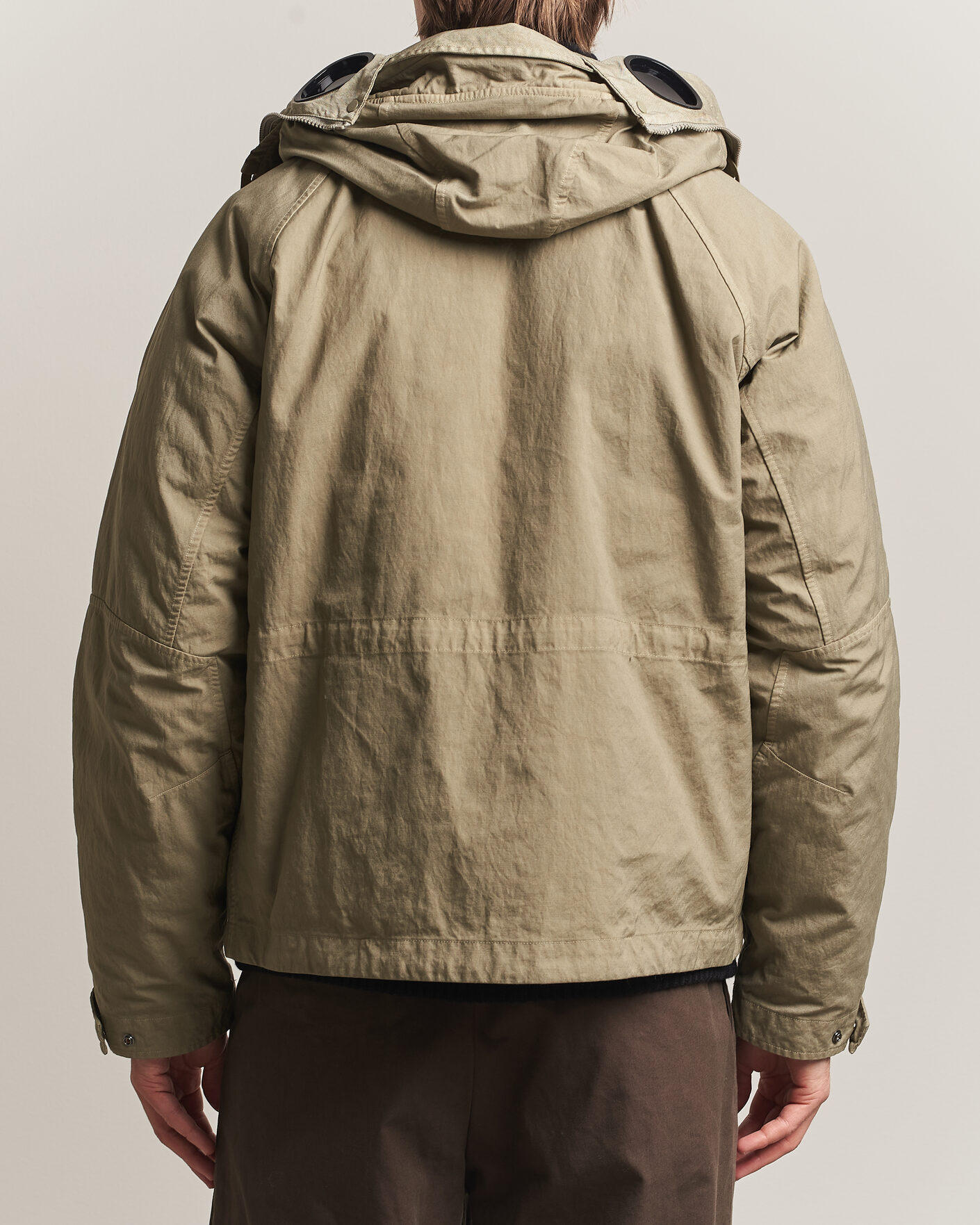 Herre | Jakker | C.P. Company | Heavy Nylon Twill Down Padded Jacket Light Grey