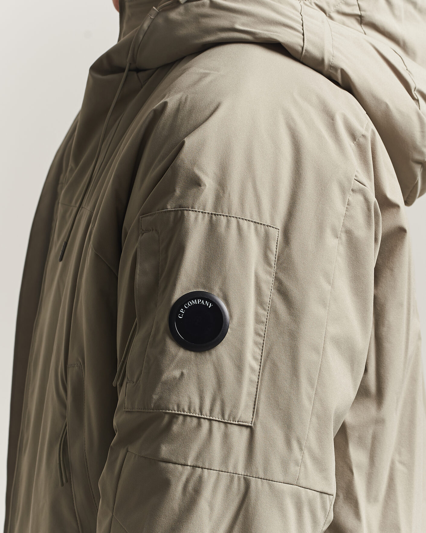 Herre | Jakker | C.P. Company | Pro-Tek Lightweight Padded Hood Jacket Light Grey