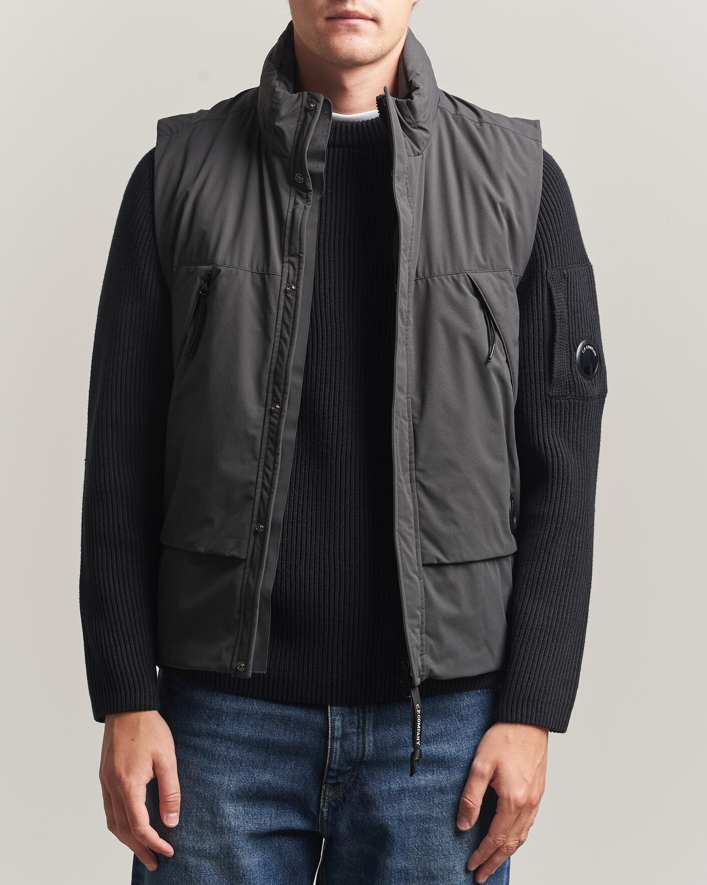 Herre | Veste | C.P. Company | Pro-Tek Lightweight Padded Vest Dark Grey