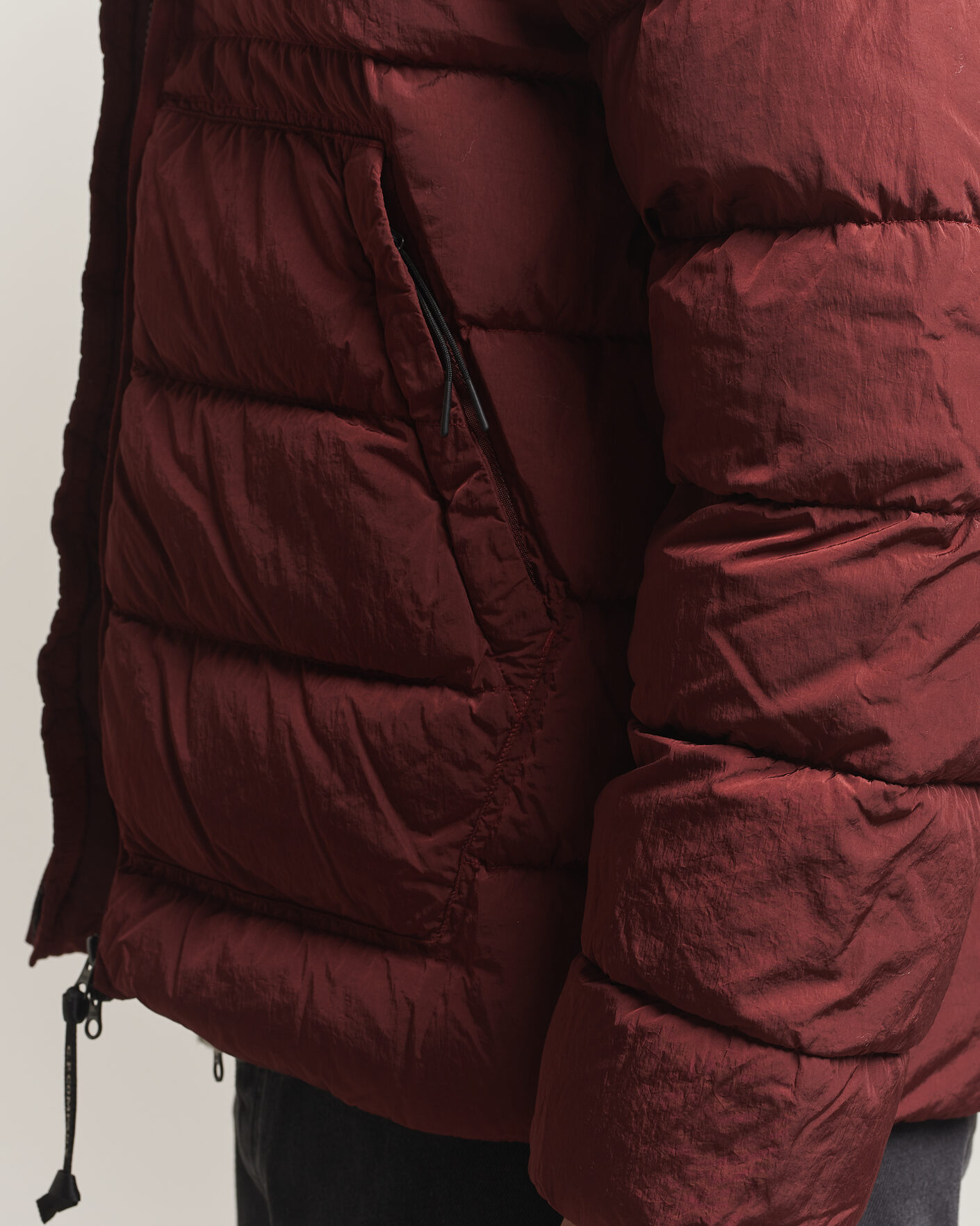 Herre | Jakker | C.P. Company | Chrome-R Goggle Down Jacket Burgundy