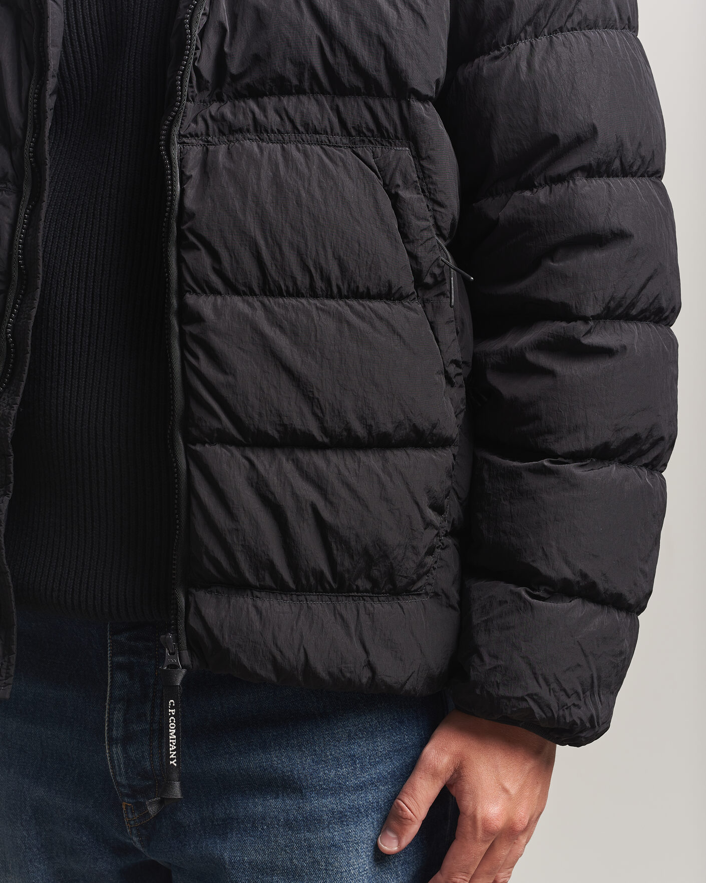 Herre | Jakker | C.P. Company | Chrome-R Goggle Down Jacket Black