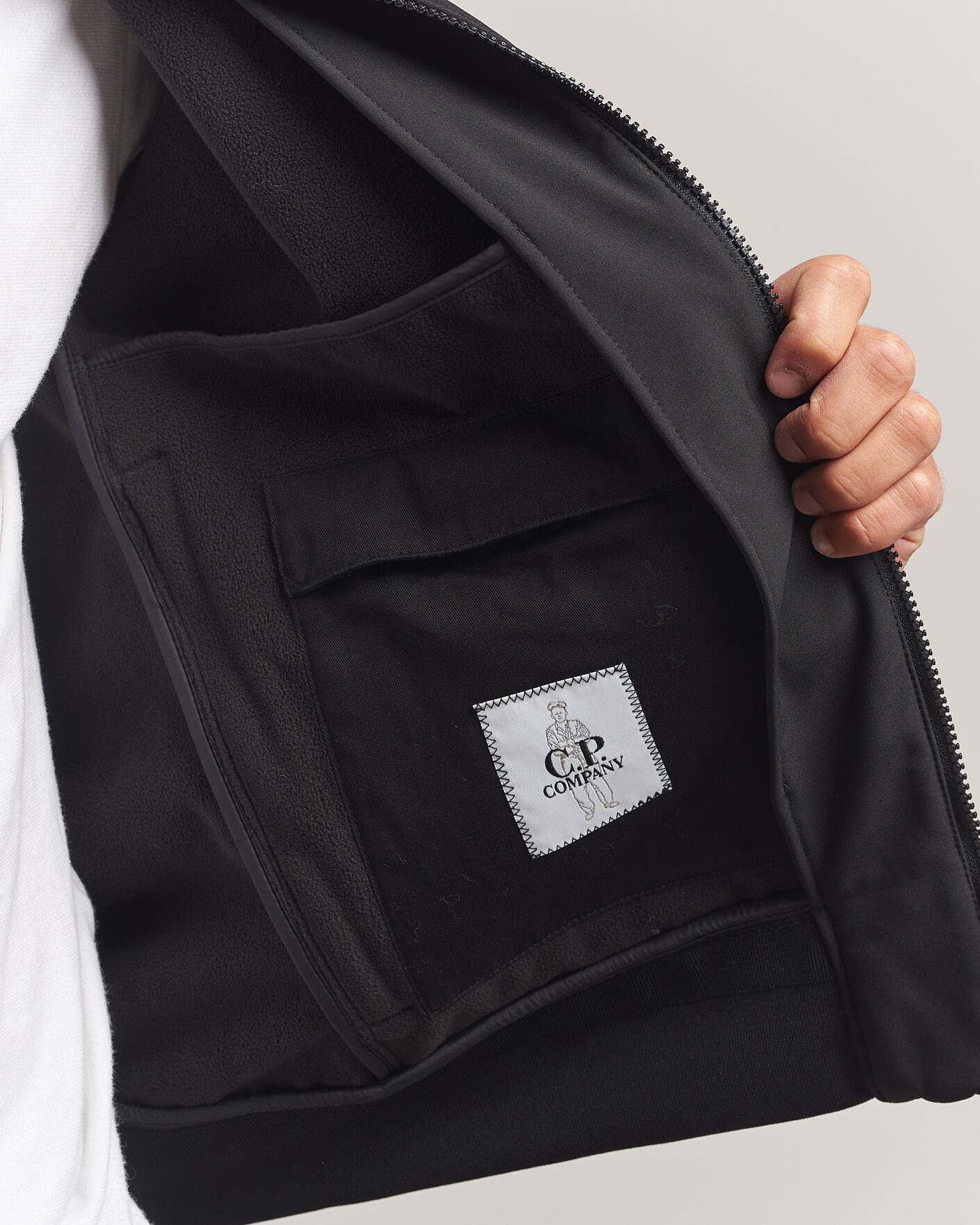 Herre | Jakker | C.P. Company | CP Shell Medium Bomber Jacket Black