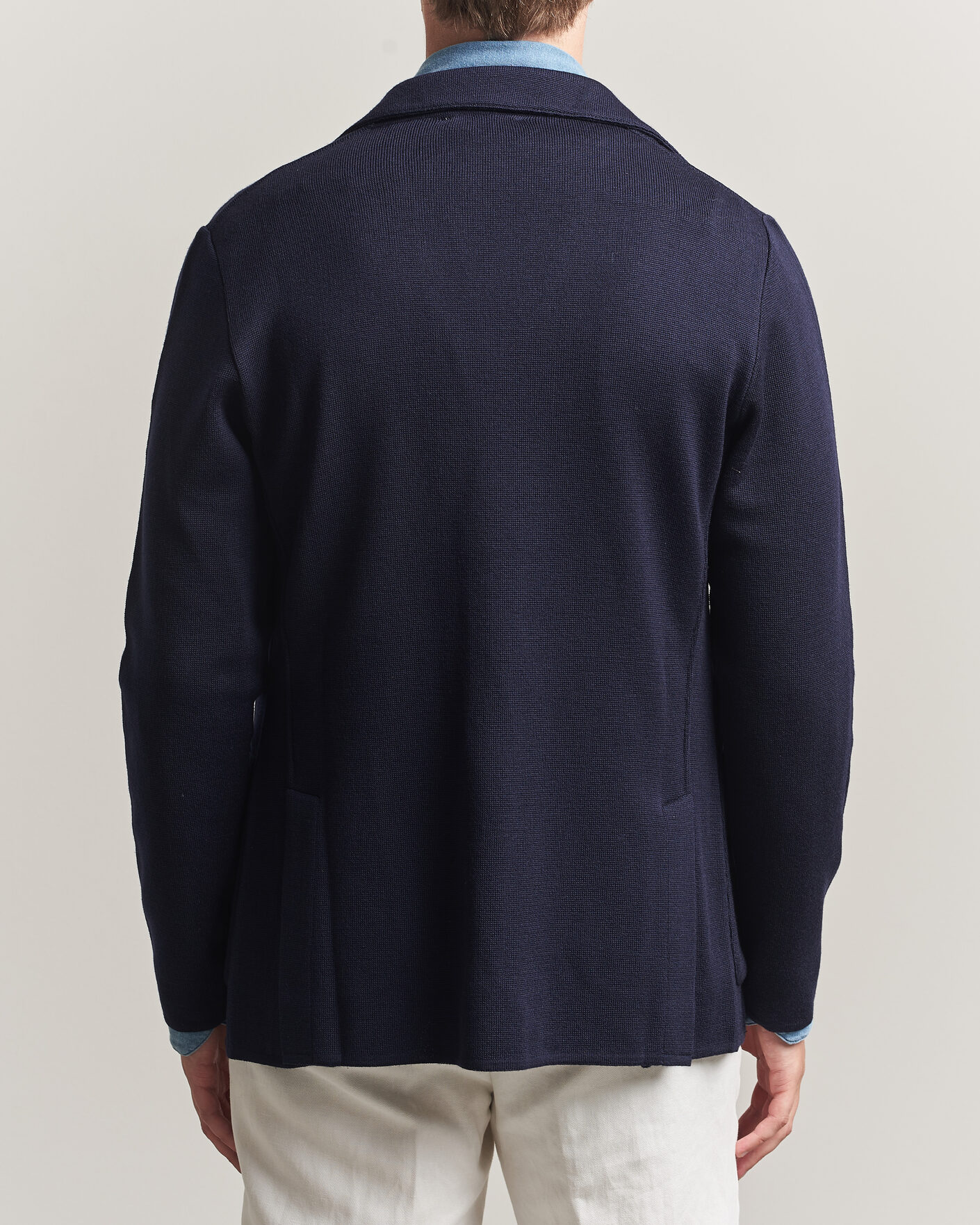 Herre | Blazere & jakker | Lardini | Knitted Wool Blazer Navy