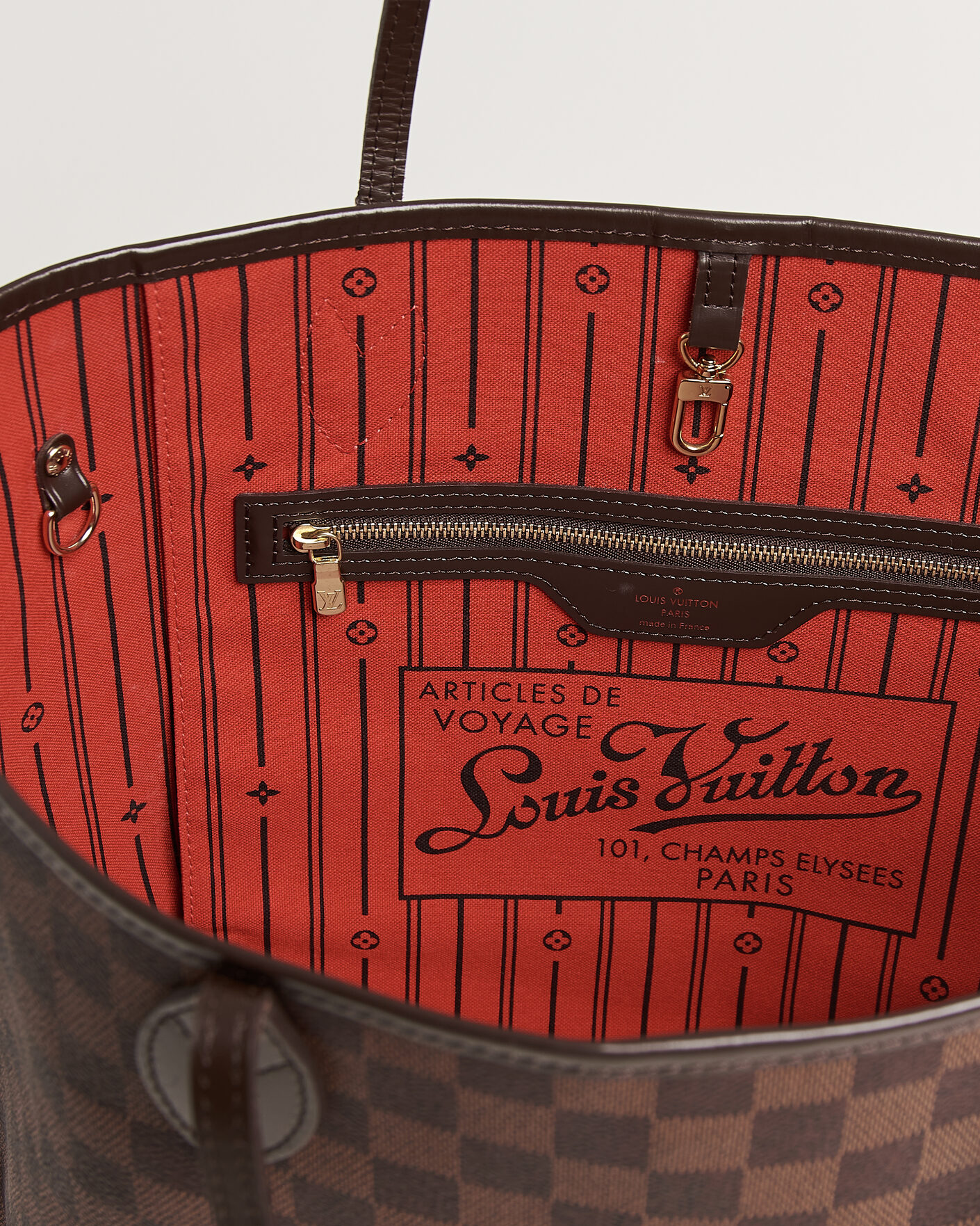 Herre | Pre-Owned & Vintage Bags | Louis Vuitton Pre-Owned | Neverfull MM Damier Ebene