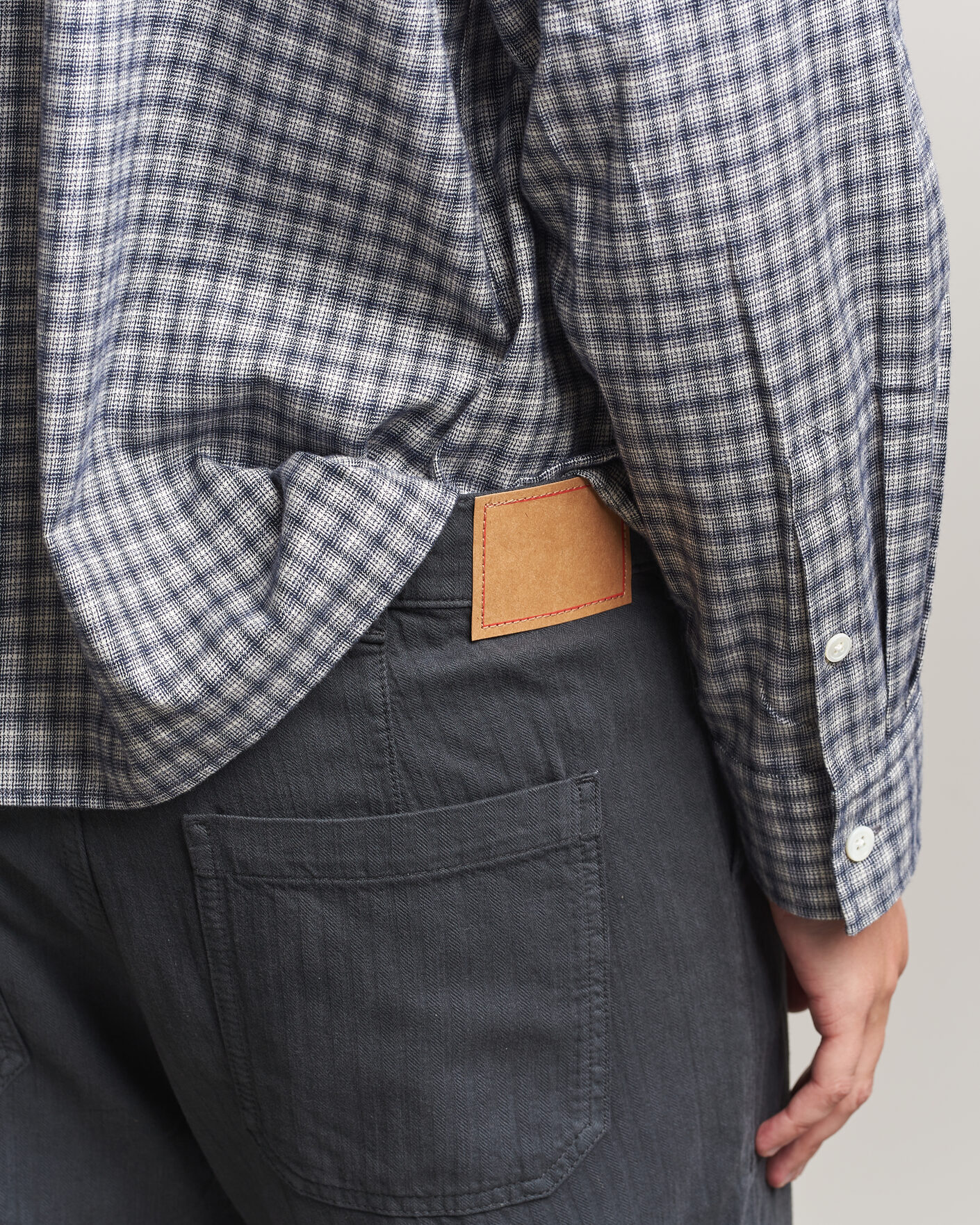 Herre | Bukser | Jeanerica | Genua Worker Chino Chevron Anthracite