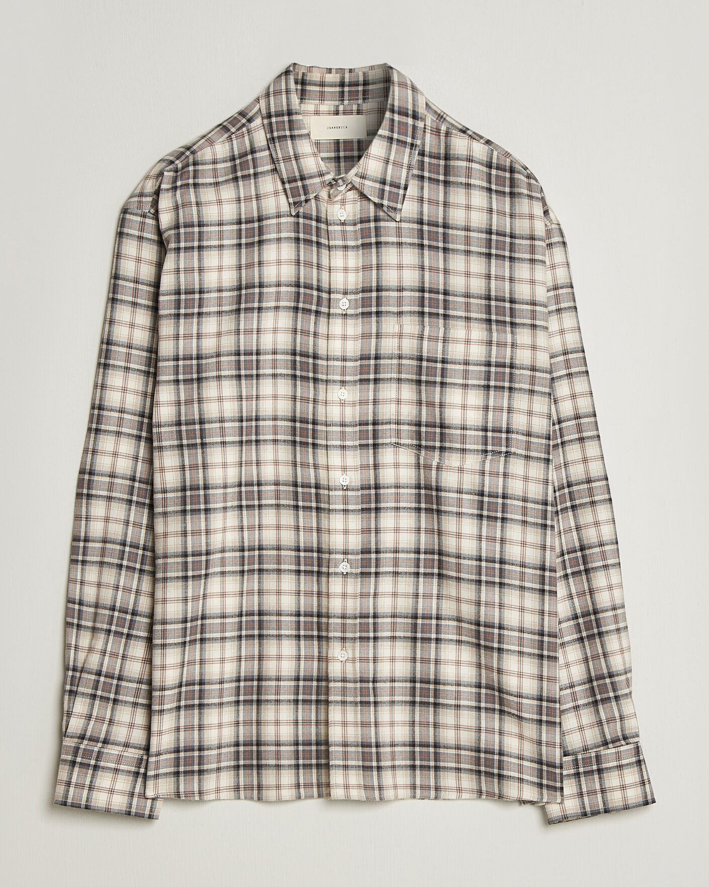 Herre | Skjorter | Jeanerica | Byron Checked Flannel Shirt Brown