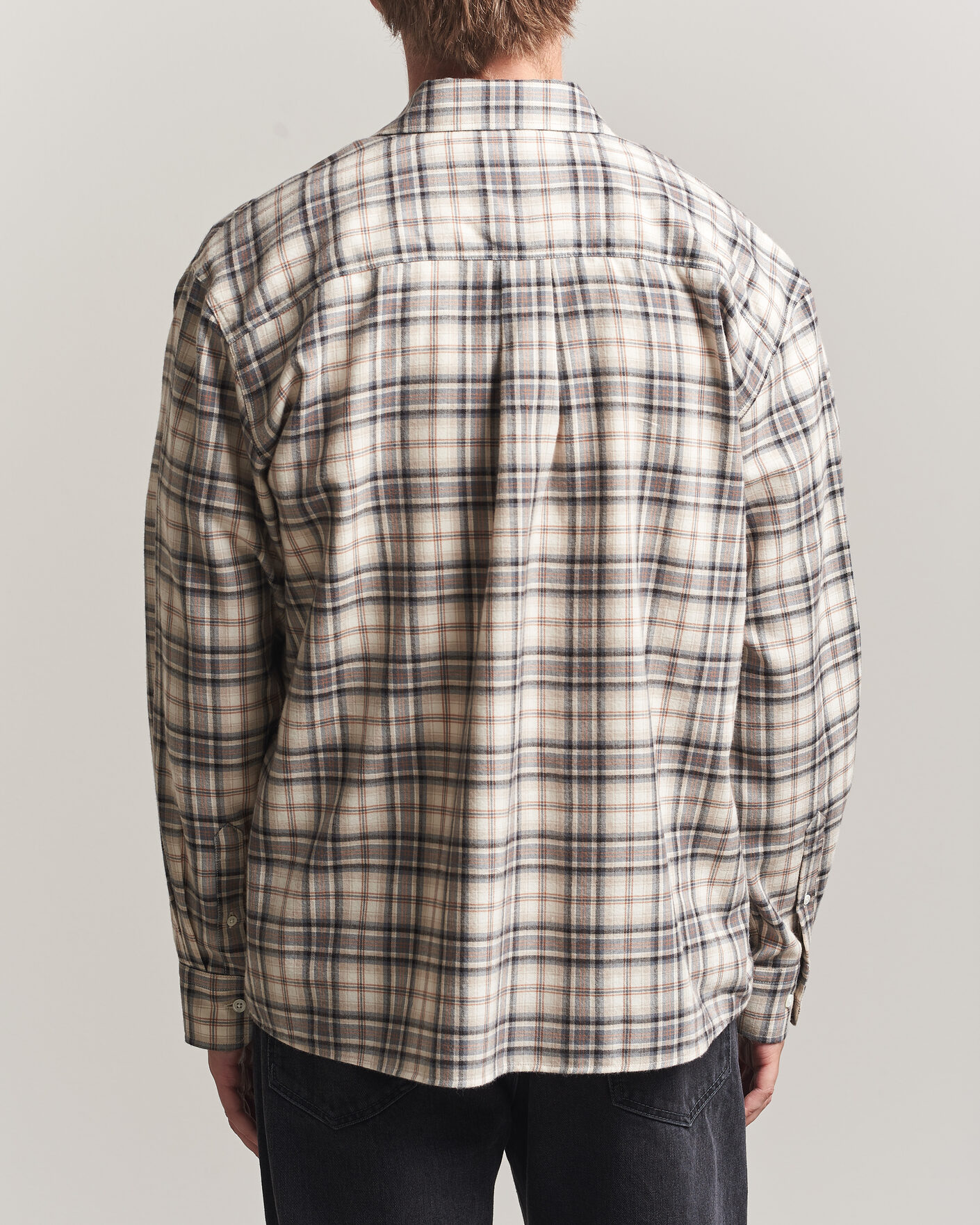 Herre | Skjorter | Jeanerica | Byron Checked Flannel Shirt Brown