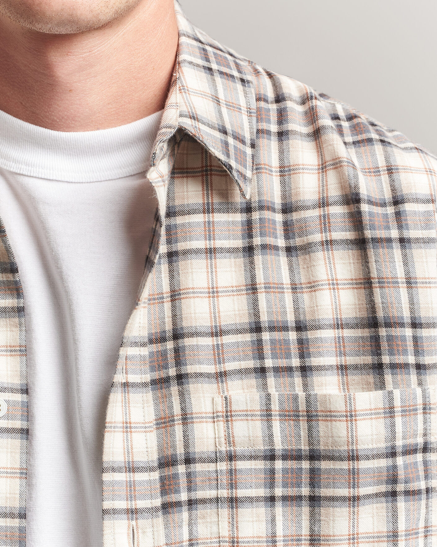 Herre | Skjorter | Jeanerica | Byron Checked Flannel Shirt Brown